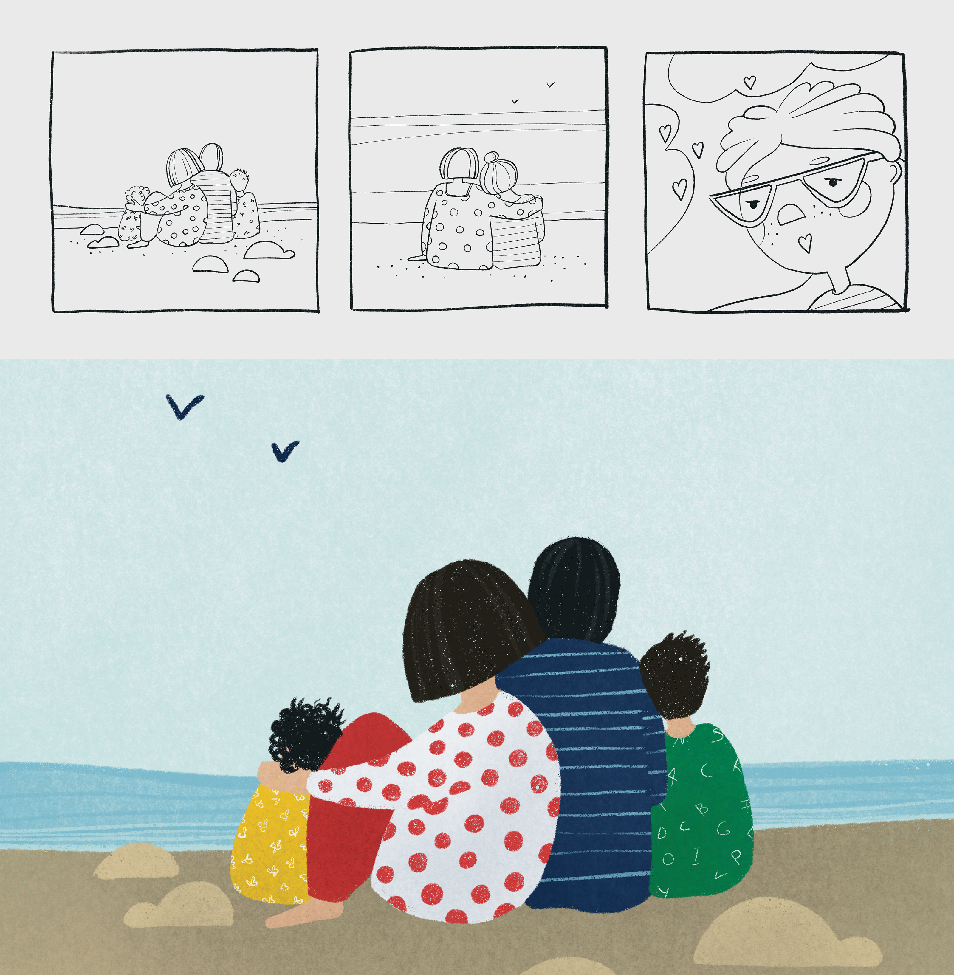 My sea heart. Стикеры, постеры, открытки. — Изображение №8 — Иллюстрация, Графика на Dprofile