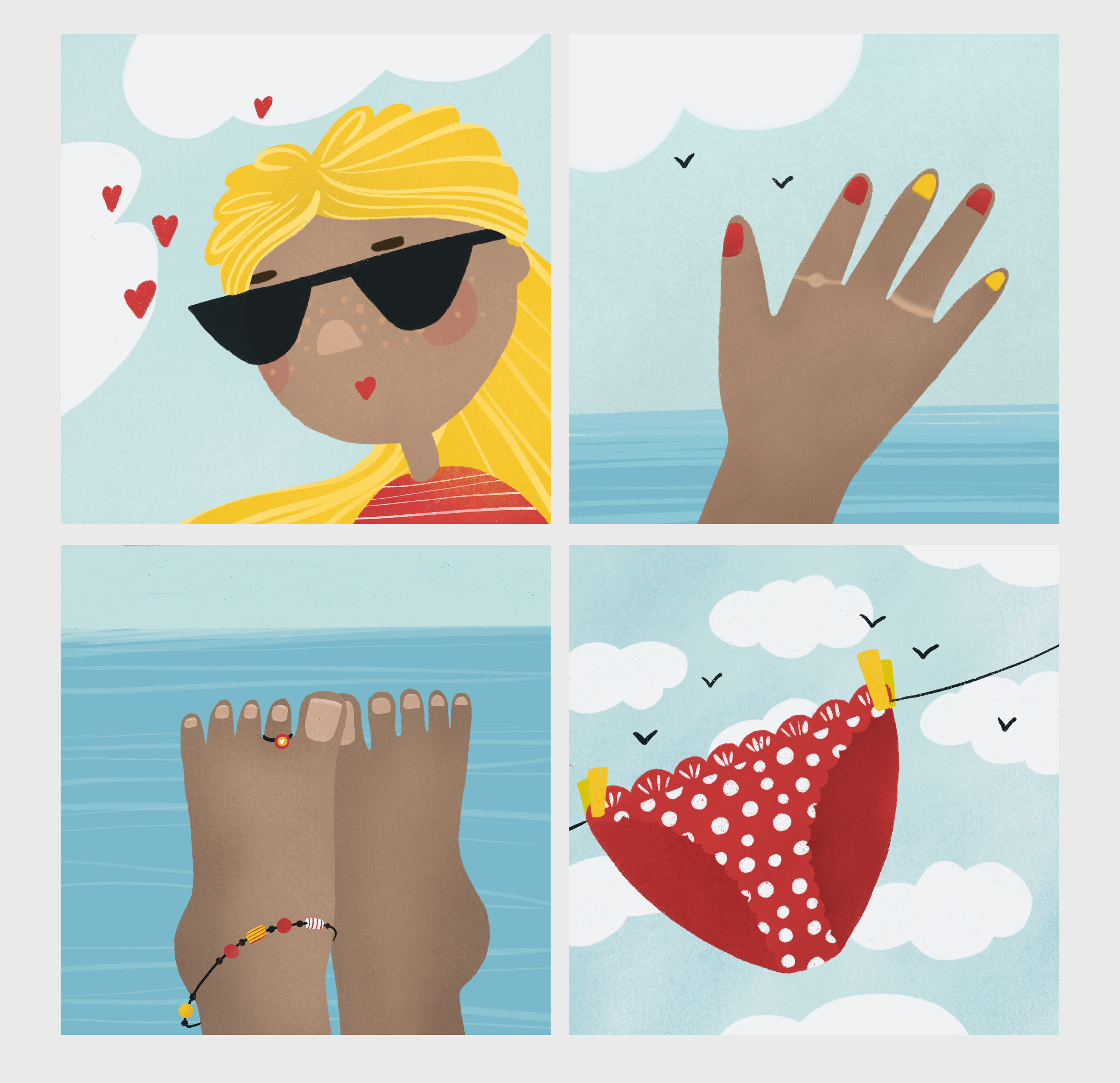 My sea heart. Стикеры, постеры, открытки. — Изображение №7 — Иллюстрация, Графика на Dprofile