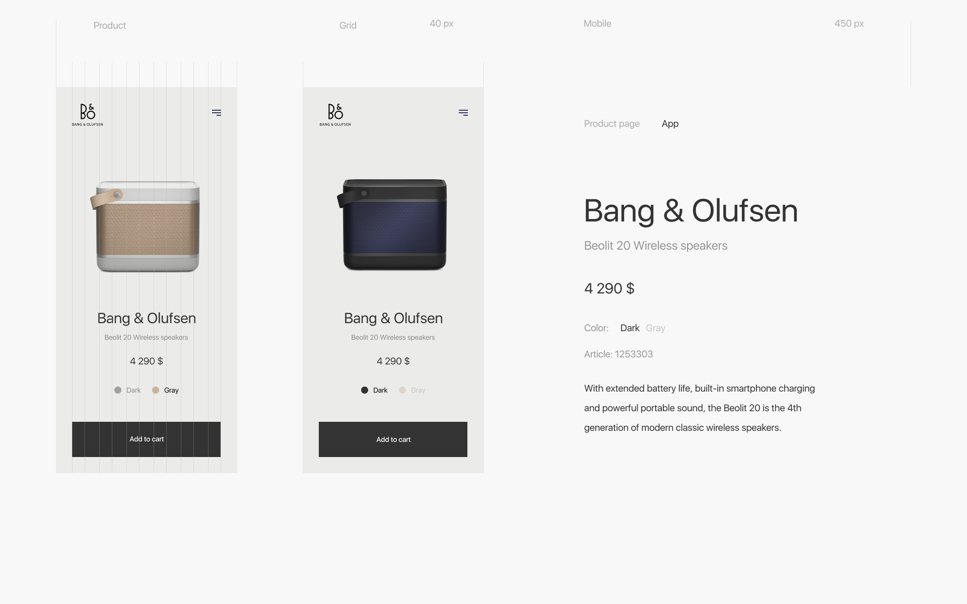 Интернет-магазин Bang & Olufsen — Изображение №5 — Интерфейсы на Dprofile