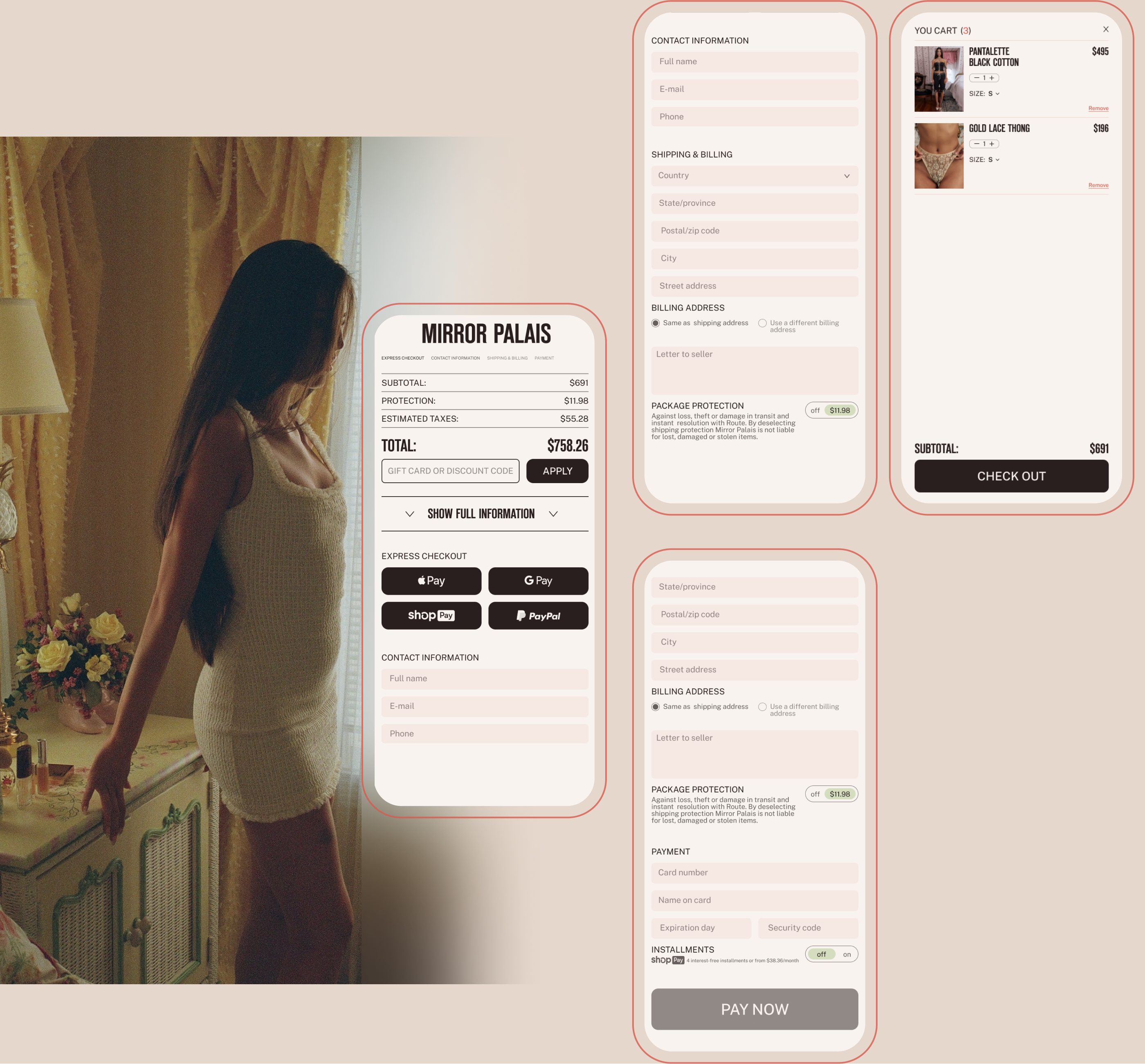 MIRROR PALAIS — Изображение №7 — Маркетинг, Интерфейсы на Dprofile