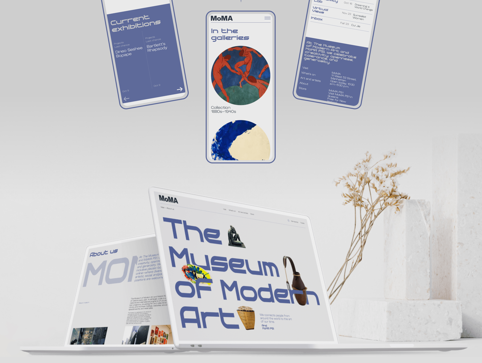 MoMA | Corporate website redesign — Изображение №4 — Интерфейсы, Графика на Dprofile