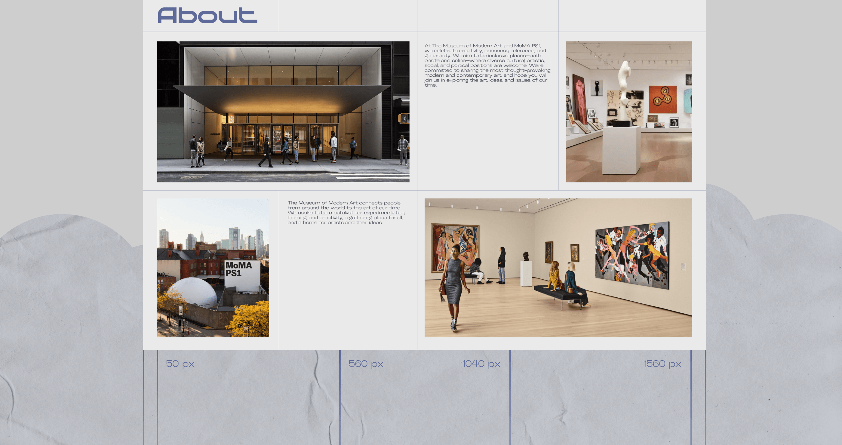 MoMA | Corporate website redesign — Изображение №2 — Интерфейсы, Графика на Dprofile