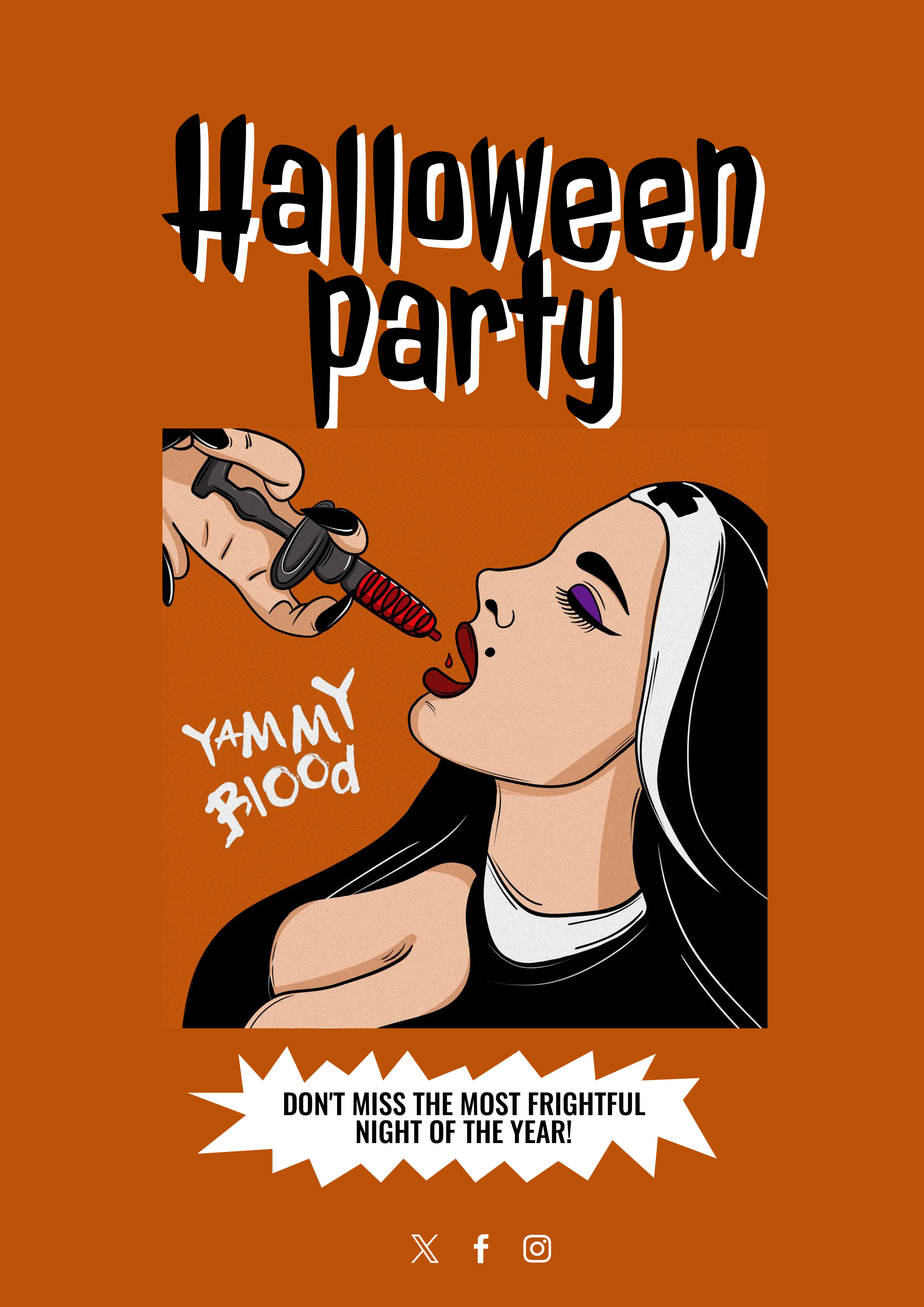 Плакат на вечеринку Halloween — Изображение №1 — Иллюстрация, Графика на Dprofile