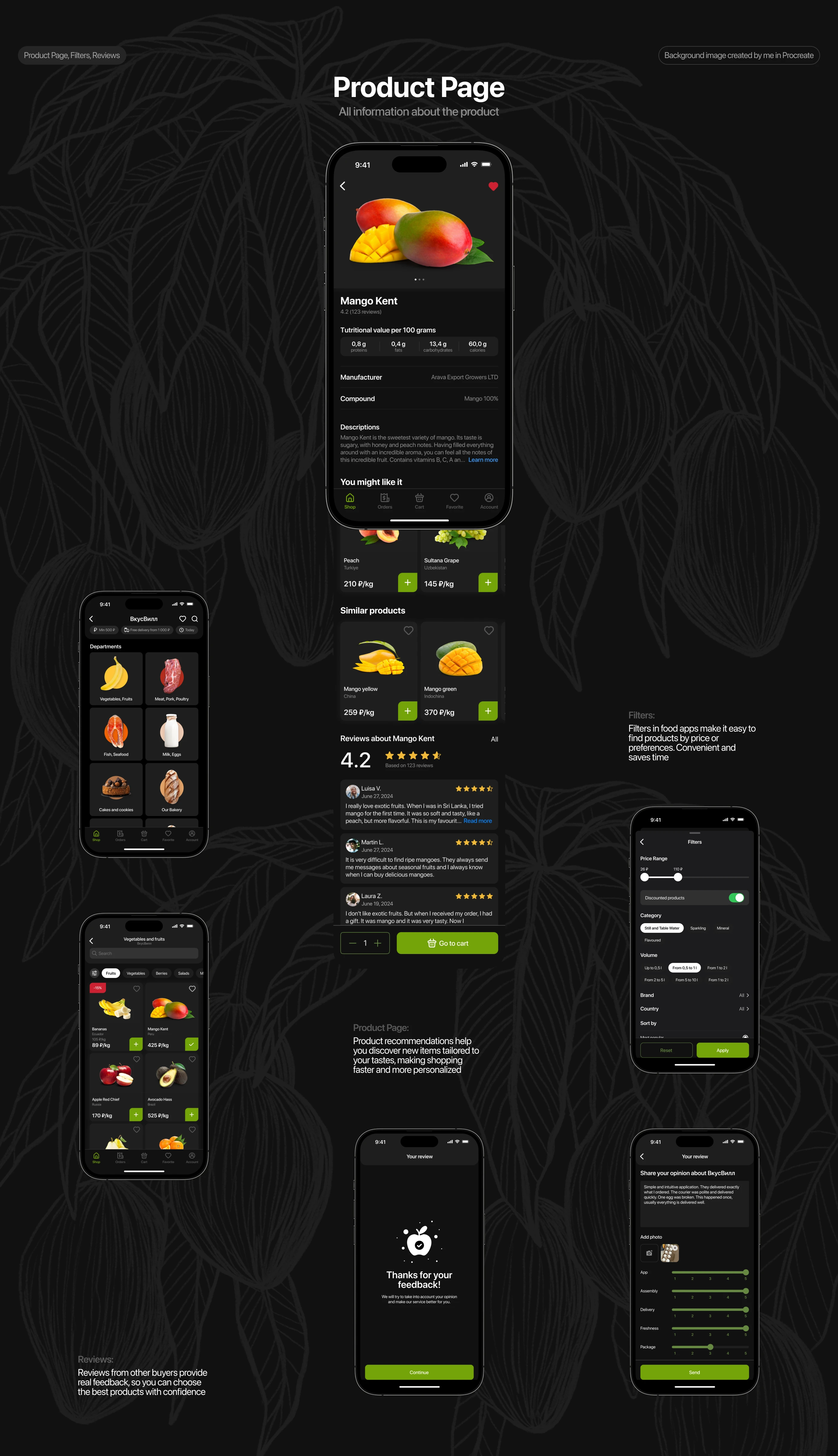 Marketplace Food | Mobile App | Concept — Изображение №14 — Интерфейсы на Dprofile