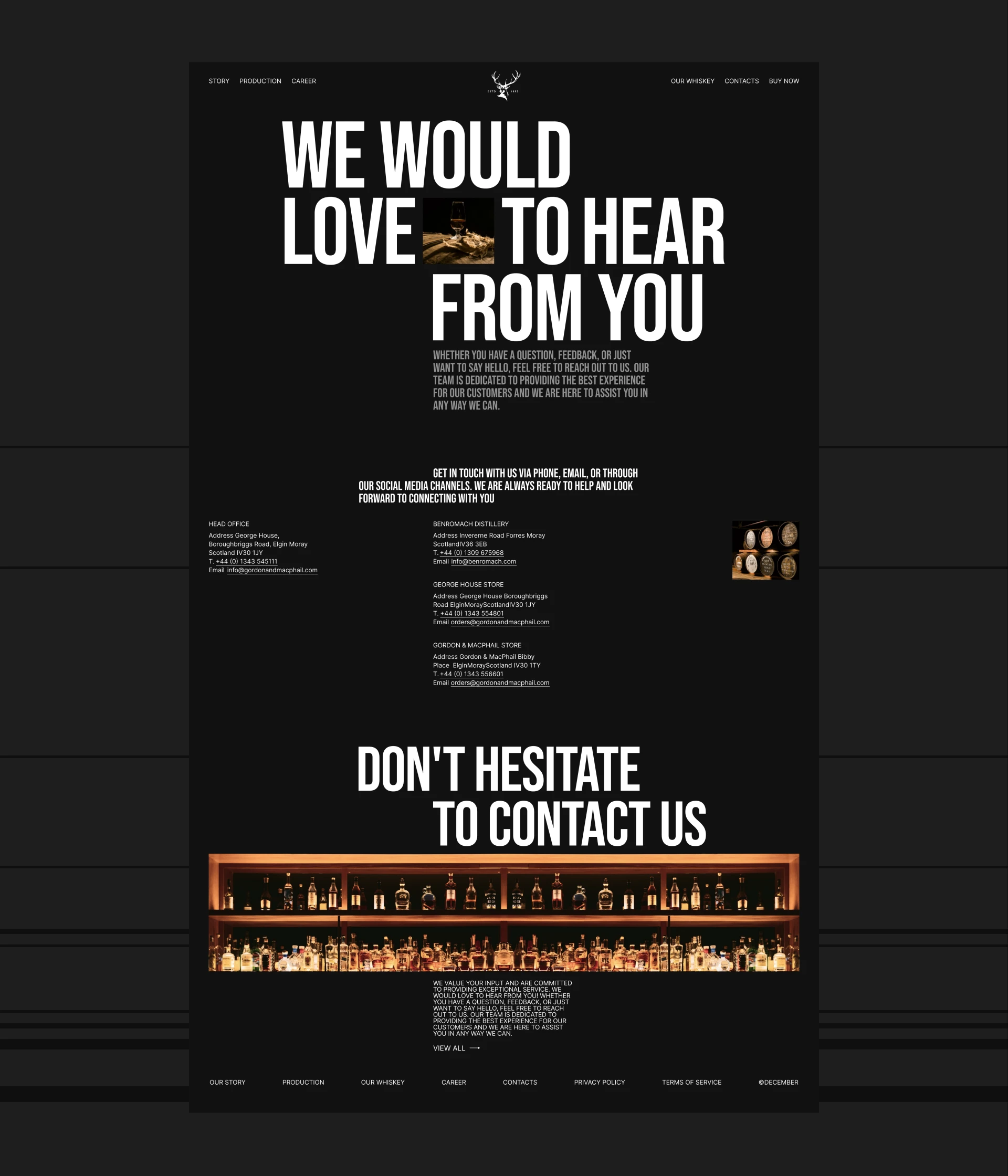 Gordon & Macphail | Corporate website | Concept — Изображение №10 — Интерфейсы на Dprofile