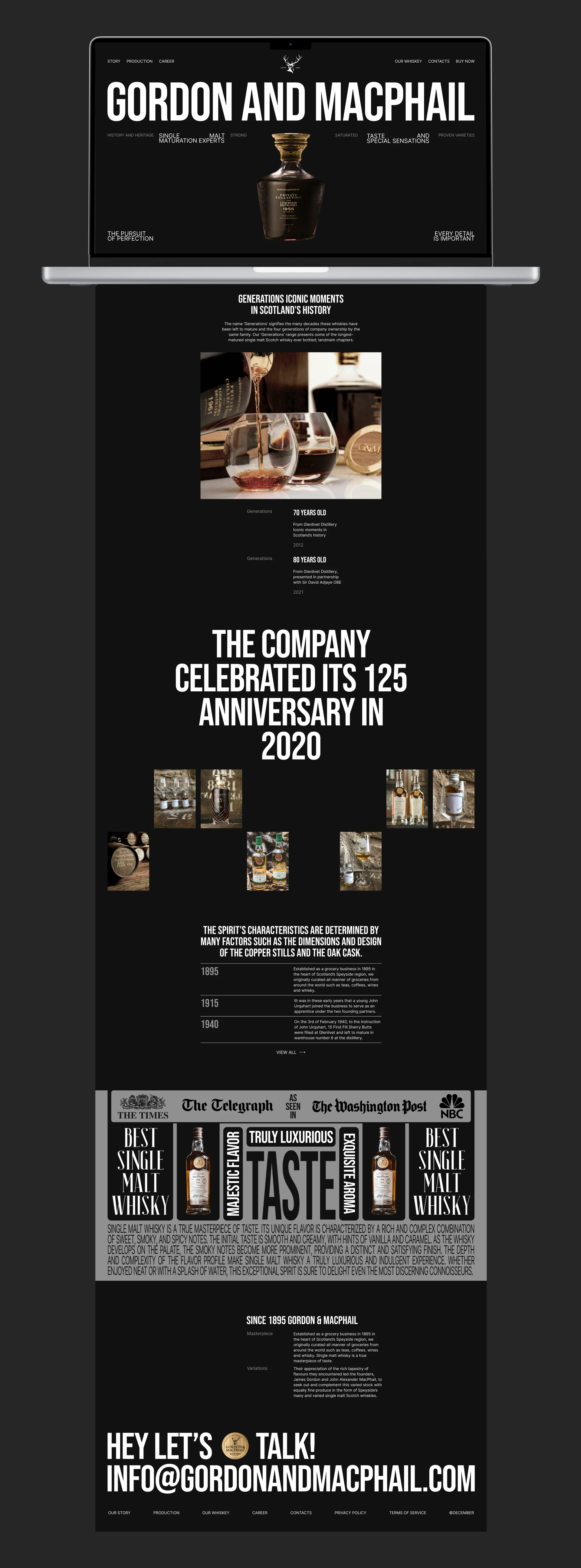 Gordon & Macphail | Corporate website | Concept — Изображение №3 — Интерфейсы на Dprofile