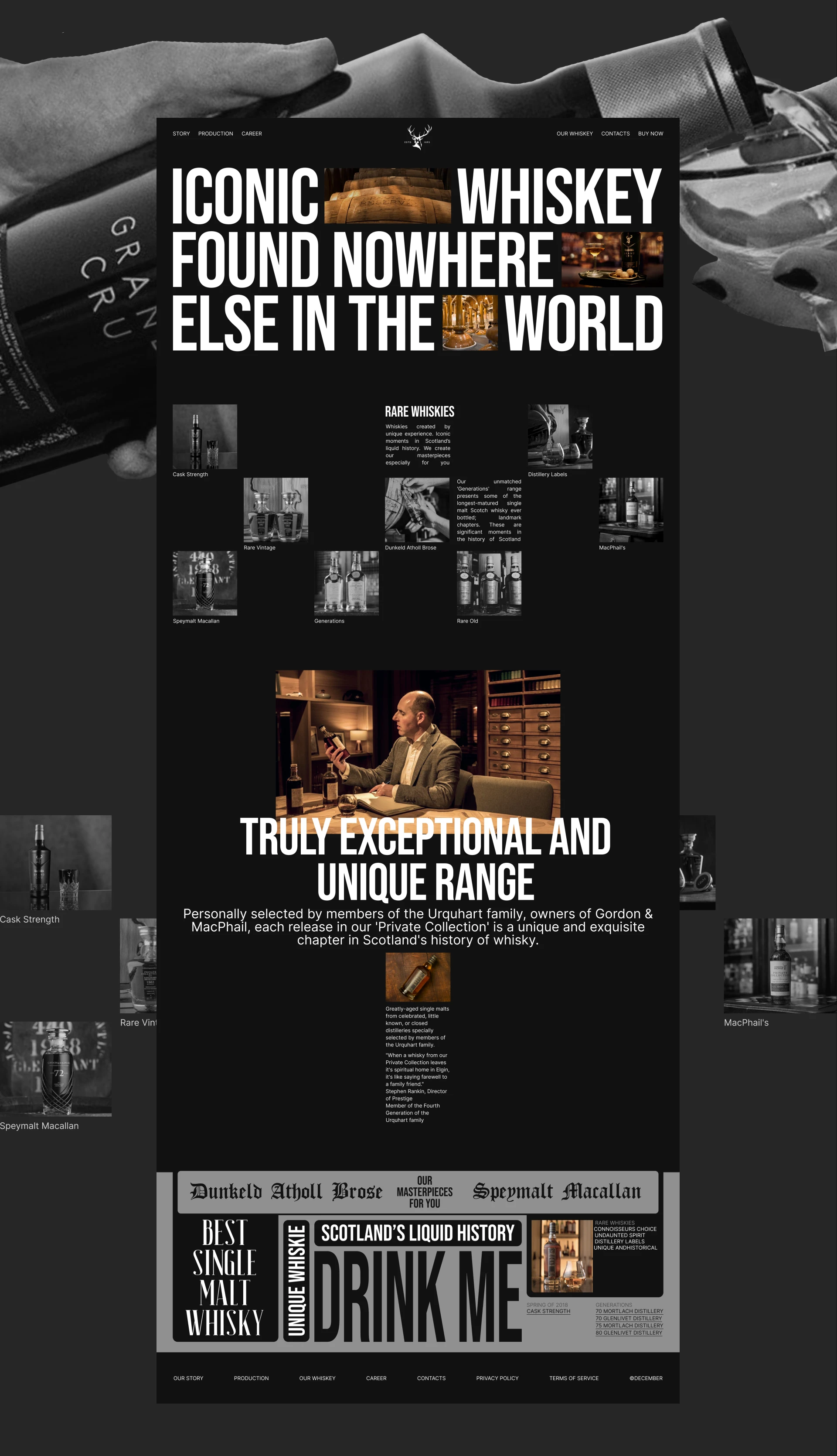 Gordon & Macphail | Corporate website | Concept — Изображение №5 — Интерфейсы на Dprofile