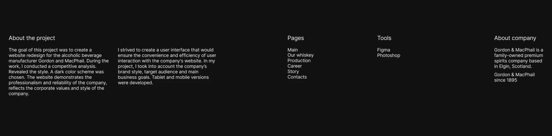 Gordon & Macphail | Corporate website | Concept — Изображение №2 — Интерфейсы на Dprofile