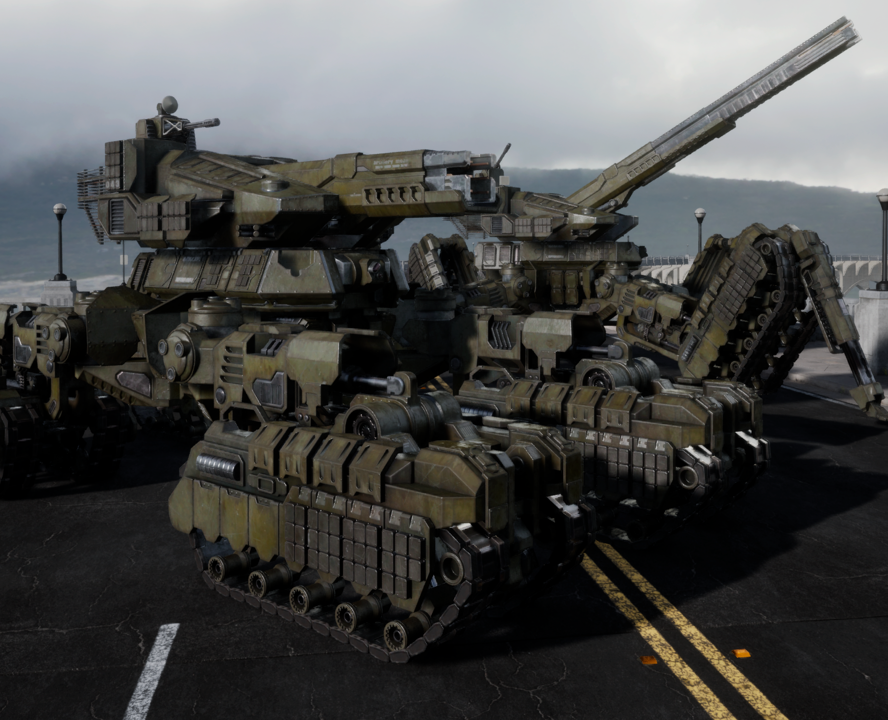 Heavy artillery tank SMT-043 — 3D на Dprofile