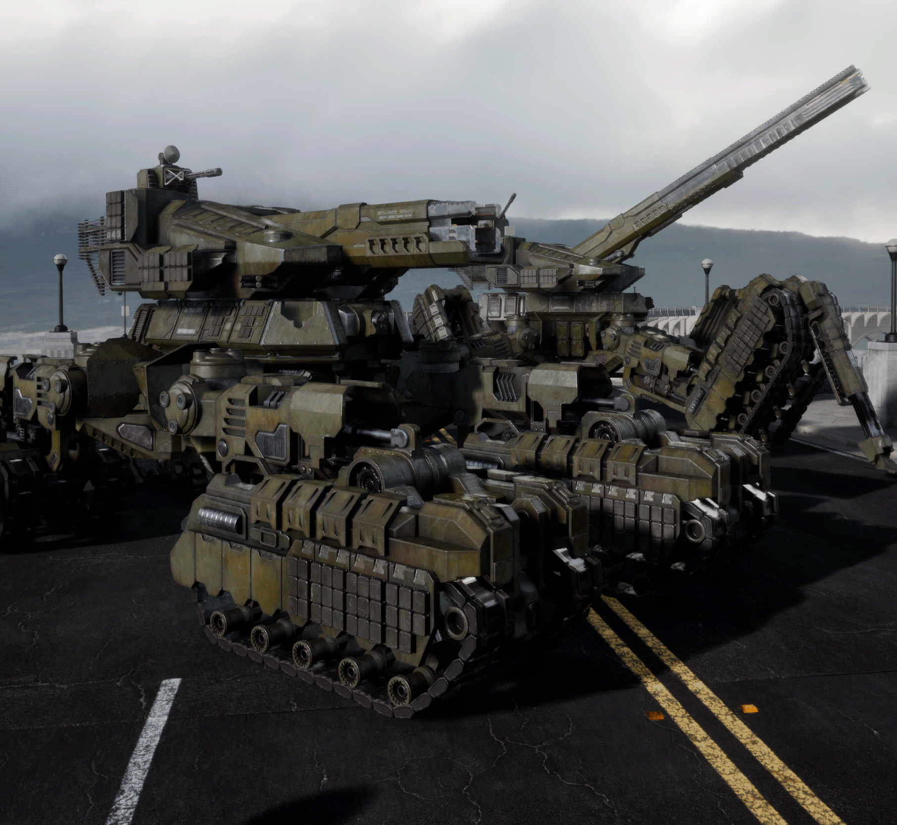 Heavy artillery tank SMT-043 — Изображение №1 — 3D на Dprofile