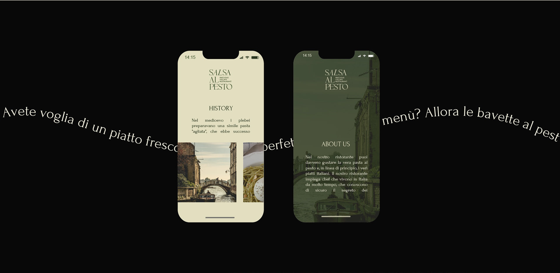 ITALIAN RESTAURANT BRANDING / БРЕНДИНГ РЕСТОРАНА — Изображение №5 — Интерфейсы, Брендинг на Dprofile