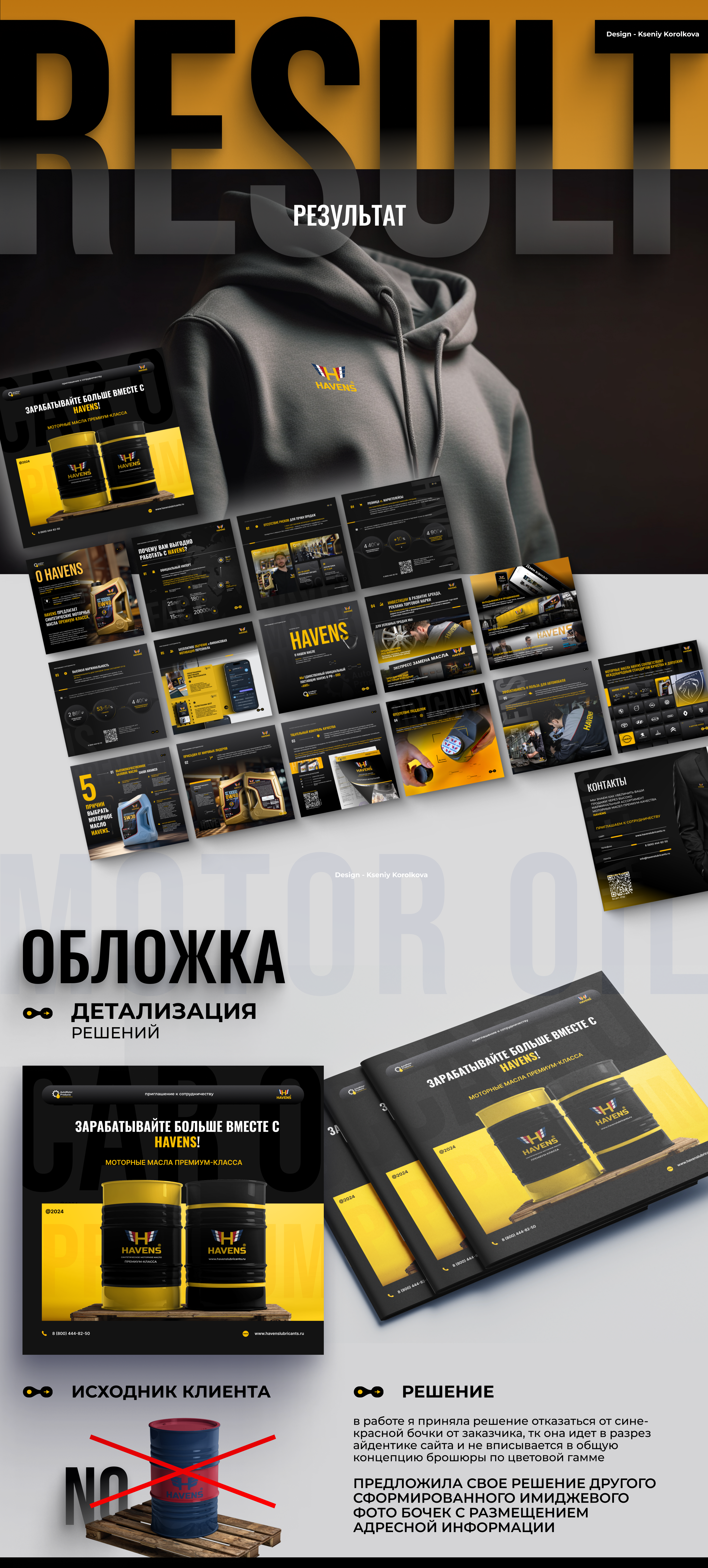 Брошюра моторное масло HAVENS_Brochure 2024 motor oil — Изображение №6 — Брендинг на Dprofile