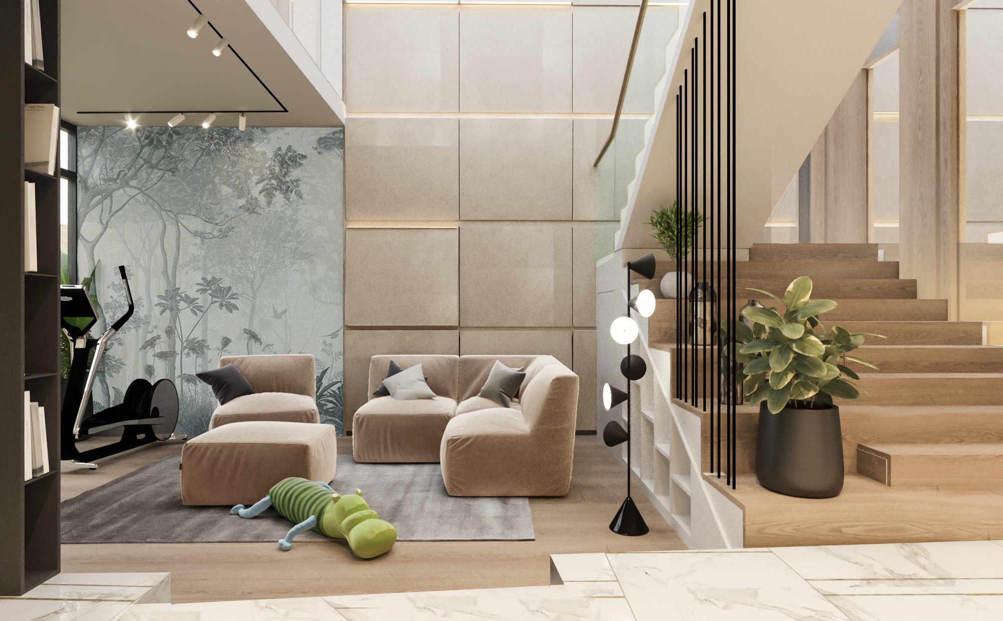 Дуплекс в Барвиха Хиллс. — Изображение №11 — 3D на Dprofile