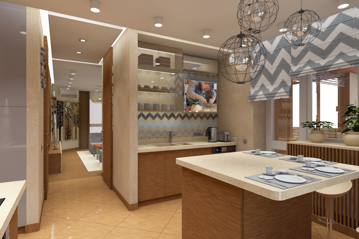 Пентхаус на Октябрьском проспекте. — Изображение №13 — 3D на Dprofile