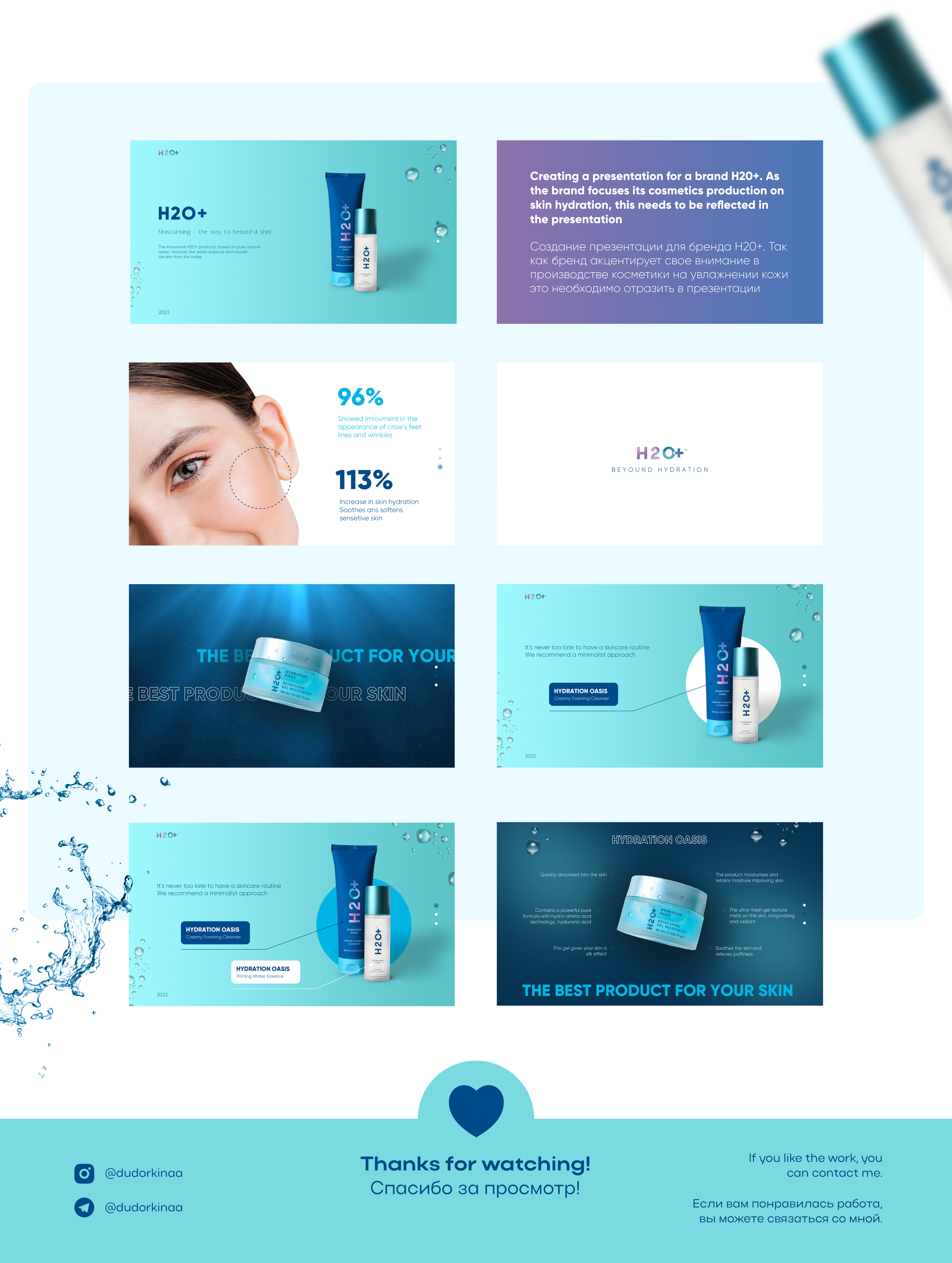Анимированная презентация H2O+ — Изображение №2 — Маркетинг на Dprofile
