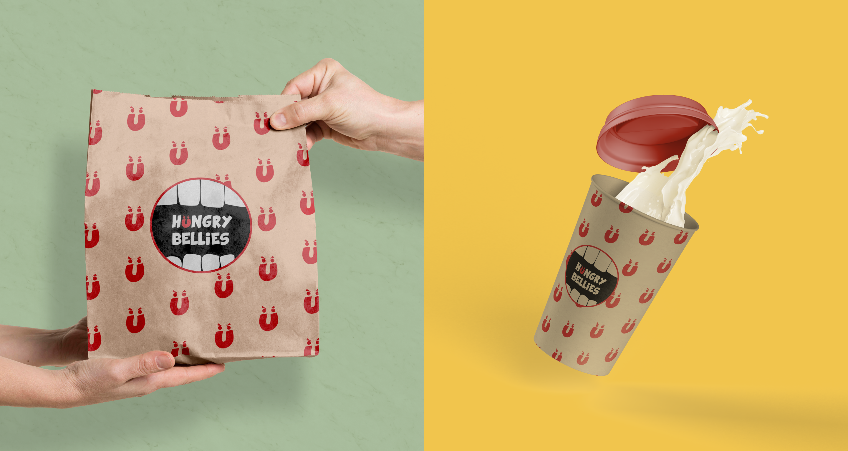 Hungry Bellies | branding for a restaurant — Изображение №13 — Брендинг на Dprofile