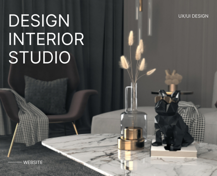 Interior design studio website — Интерфейсы, Брендинг на Dprofile