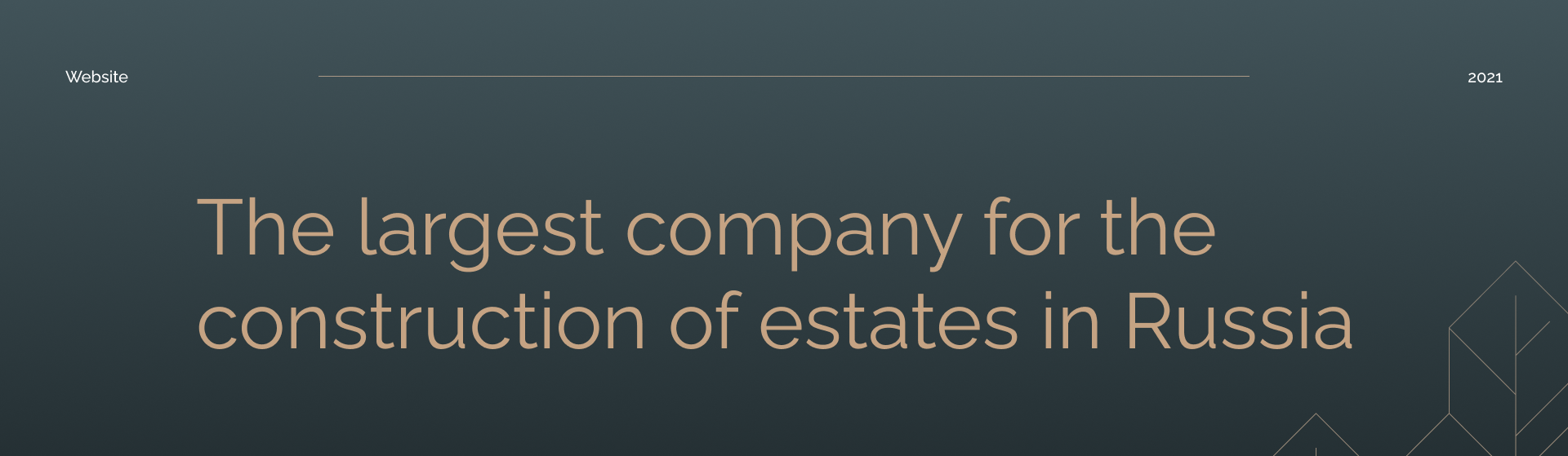 GORODISHCHE — Construction of estates — Изображение №1 — Графика, Интерфейсы на Dprofile