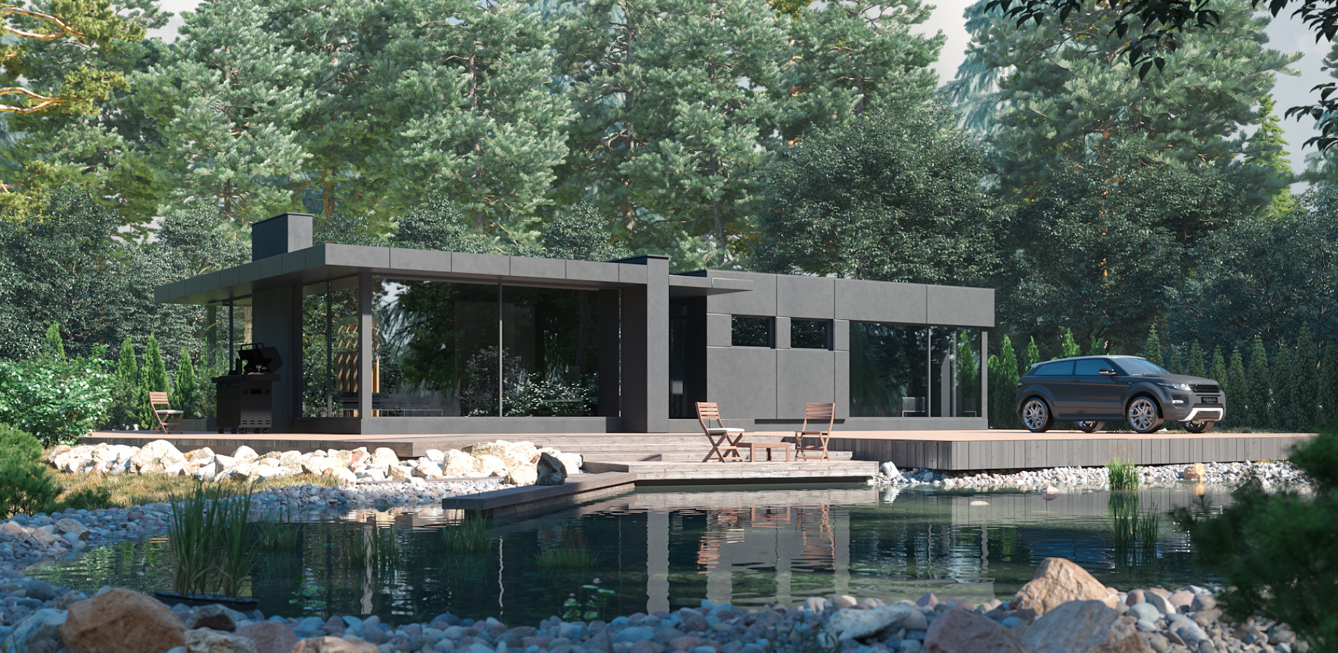 GORODISHCHE — Construction of estates — Изображение №3 — Графика, Интерфейсы на Dprofile