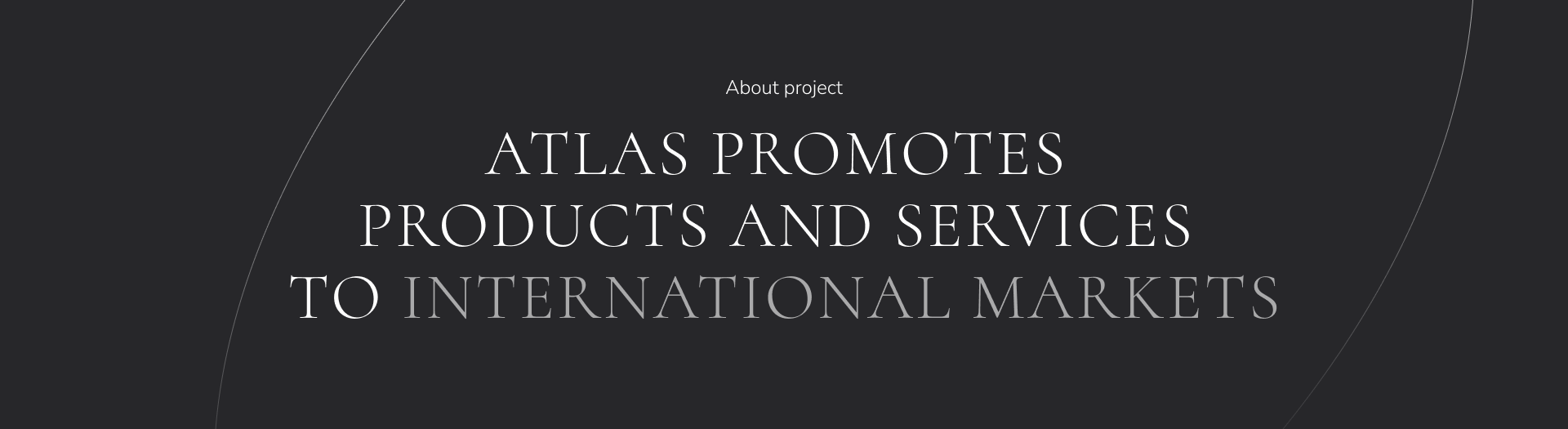 ATLAS — Landing page for international company — Изображение №2 — Графика, Интерфейсы на Dprofile