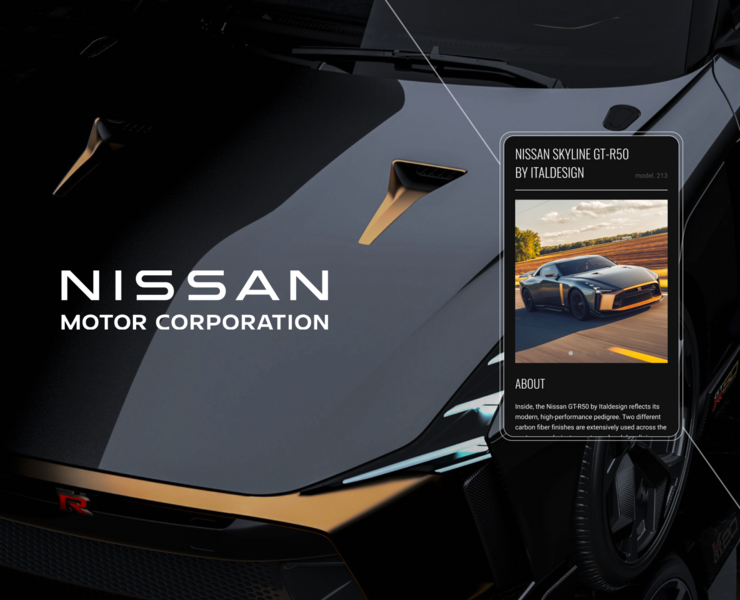 UX/UI-Design — Nissan Global Corporate — Интерфейсы на Dprofile