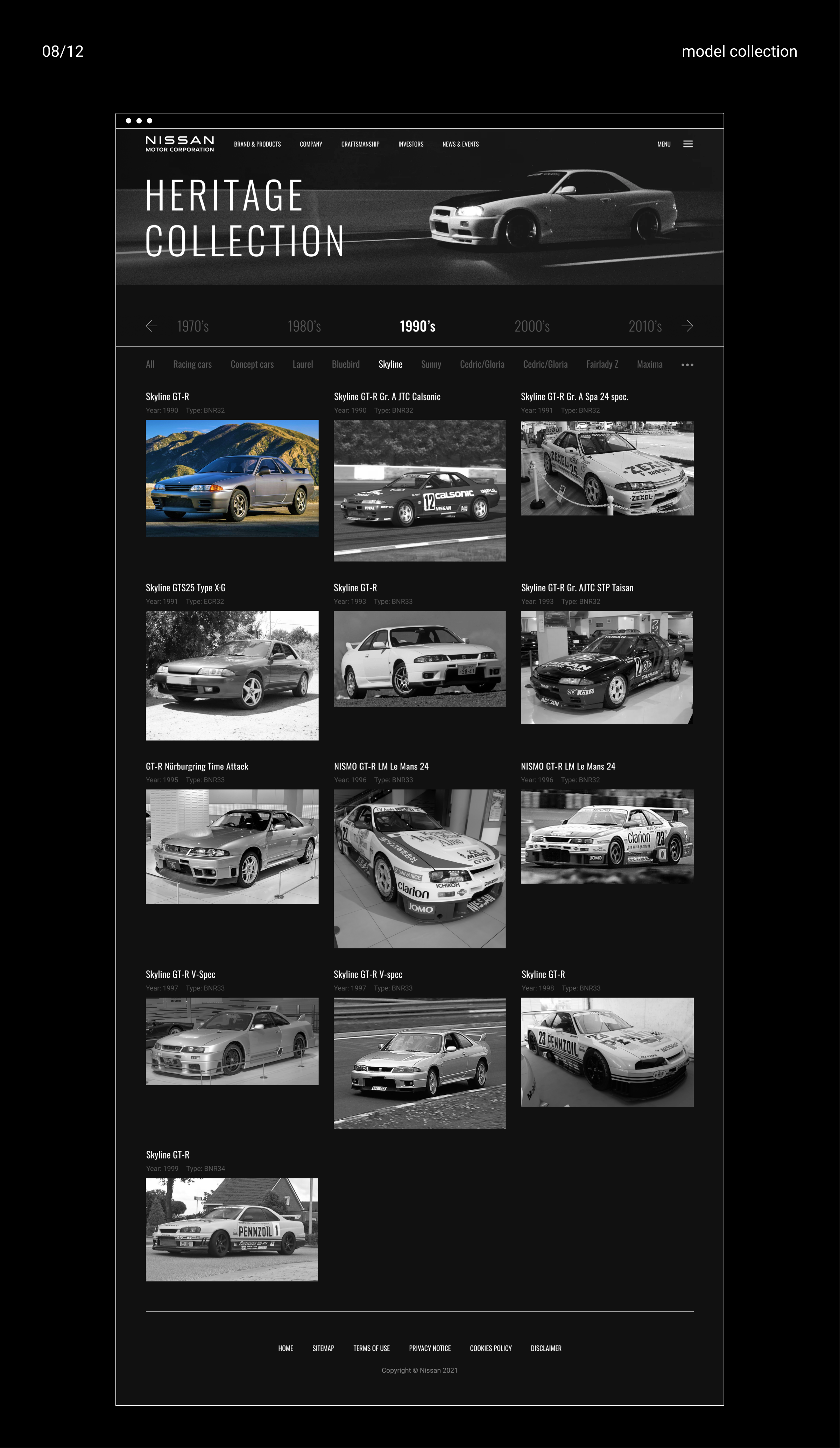 UX/UI-Design — Nissan Global Corporate — Изображение №8 — Интерфейсы на Dprofile