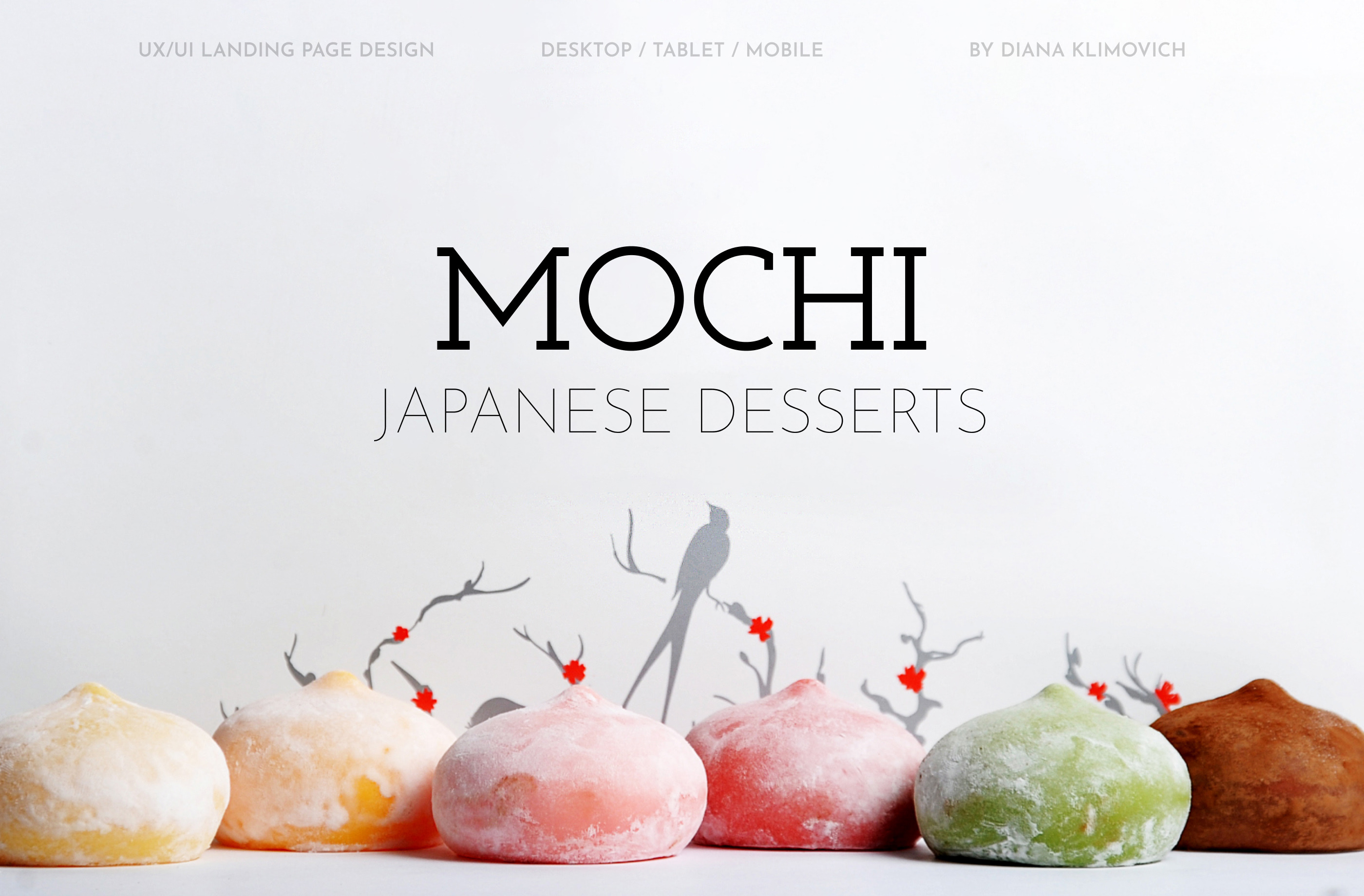 Mochi shop | Landing page — Изображение №1 — Анимация, Маркетинг на Dprofile
