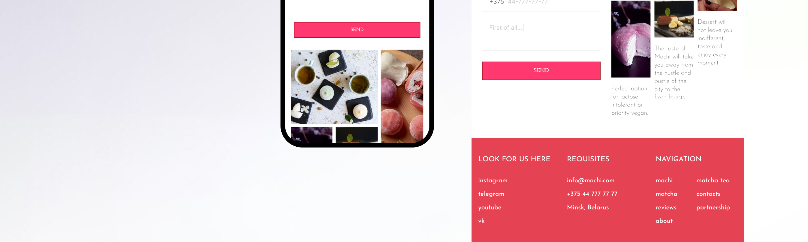 Mochi shop | Landing page — Изображение №24 — Анимация, Маркетинг на Dprofile