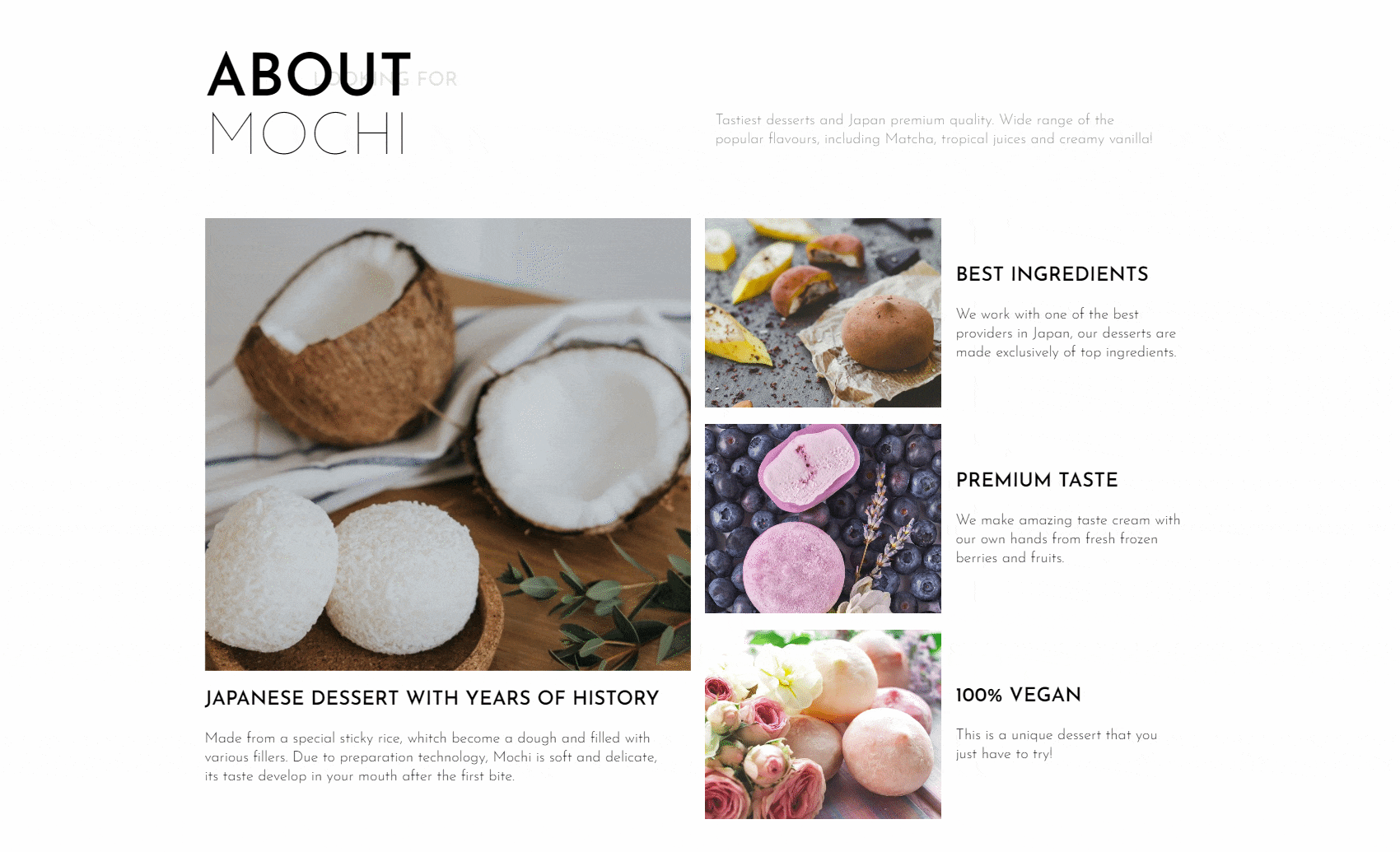 Mochi shop | Landing page — Изображение №14 — Анимация, Маркетинг на Dprofile