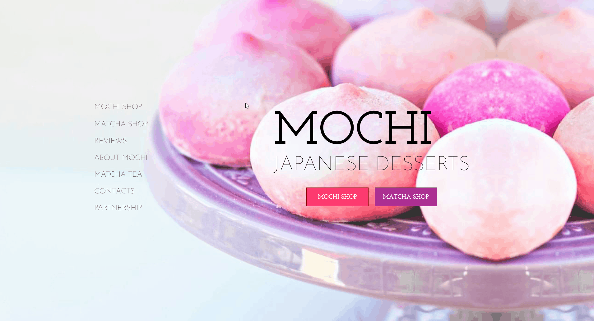 Mochi shop | Landing page — Изображение №6 — Анимация, Маркетинг на Dprofile