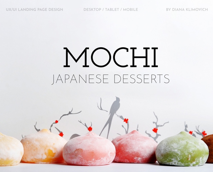 Mochi shop | Landing page на Dprofile