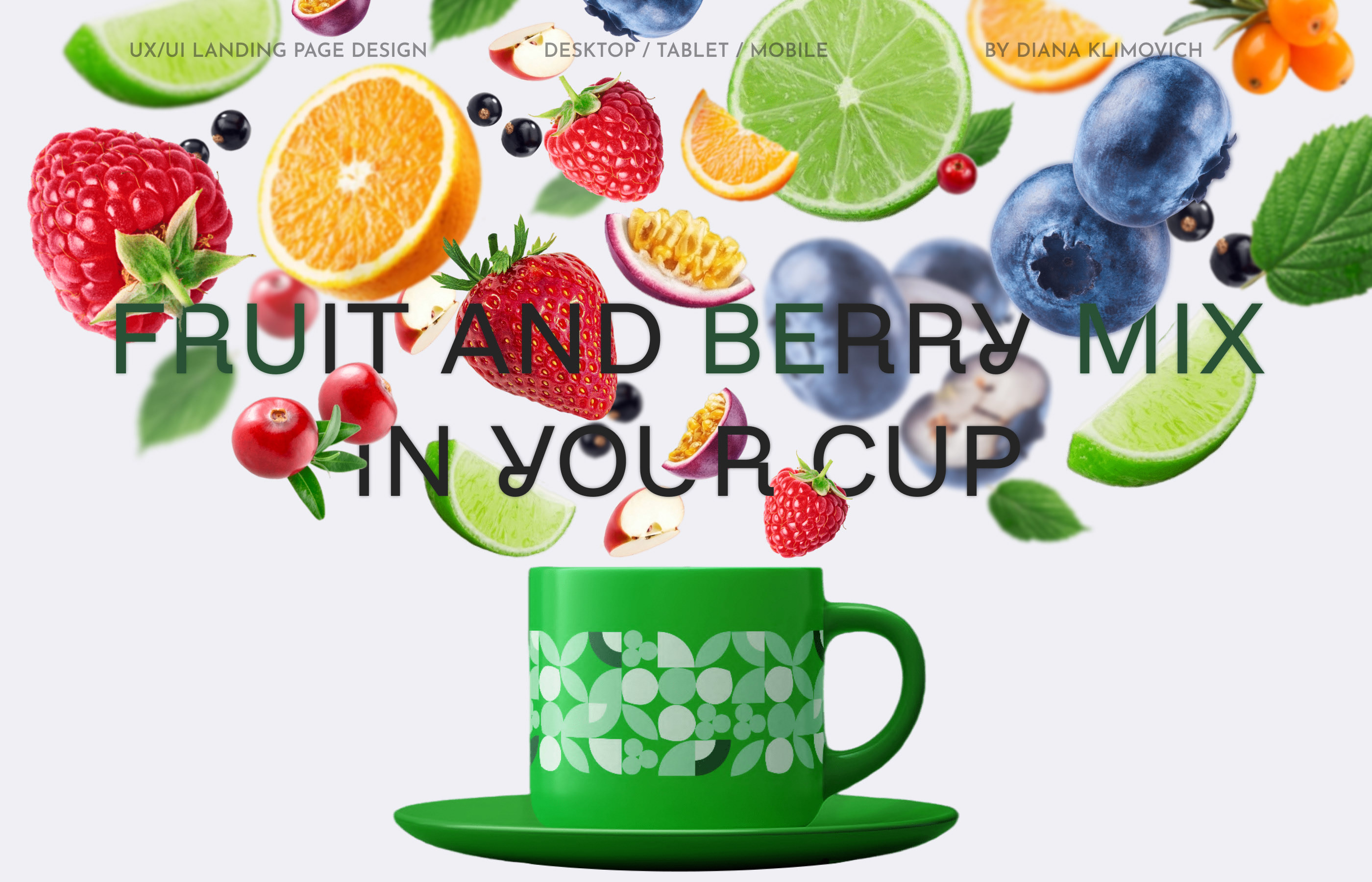 FRUBEMIX | Landing page — Изображение №1 — Брендинг, Анимация на Dprofile