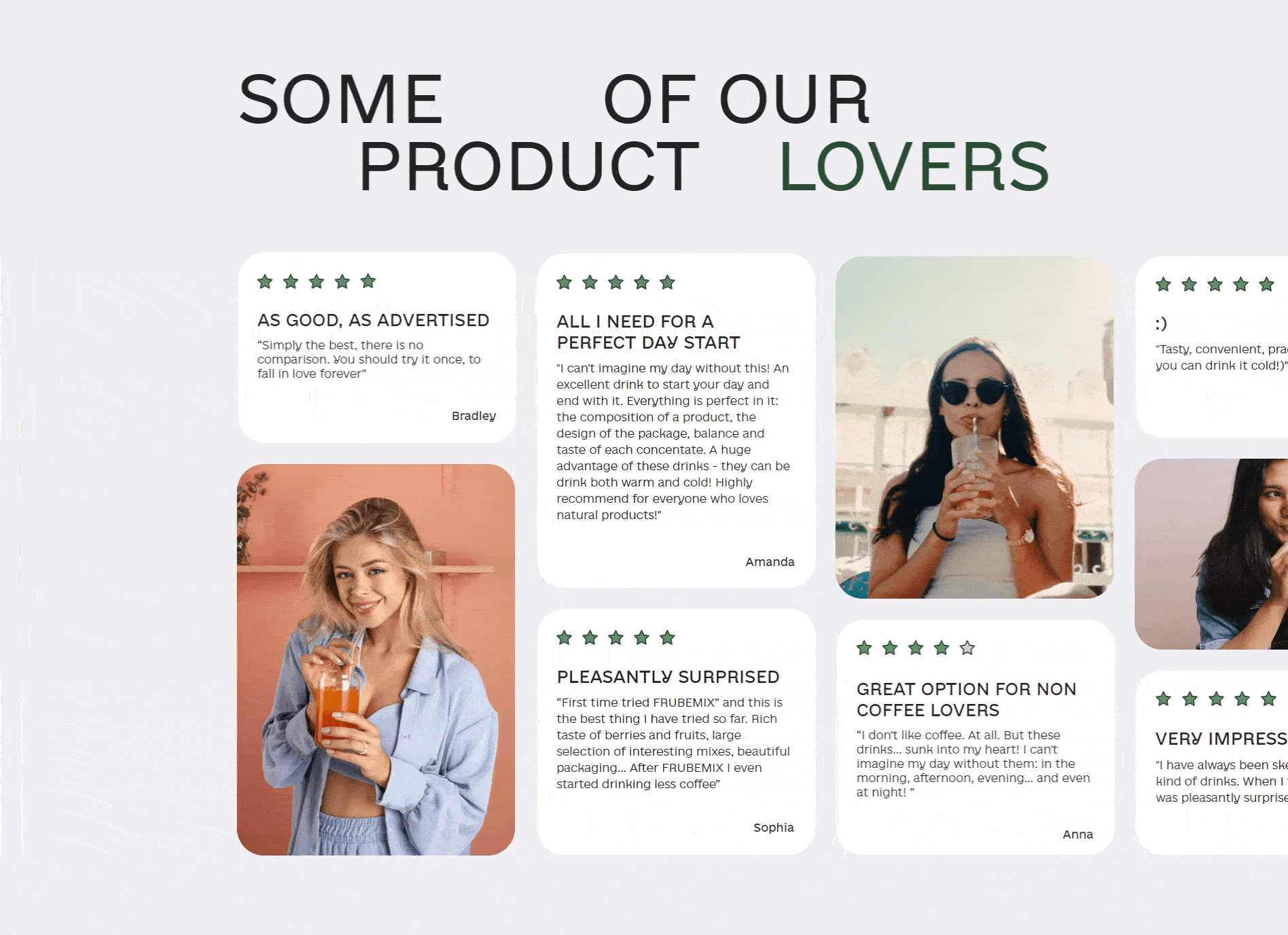 FRUBEMIX | Landing page — Изображение №13 — Брендинг, Анимация на Dprofile