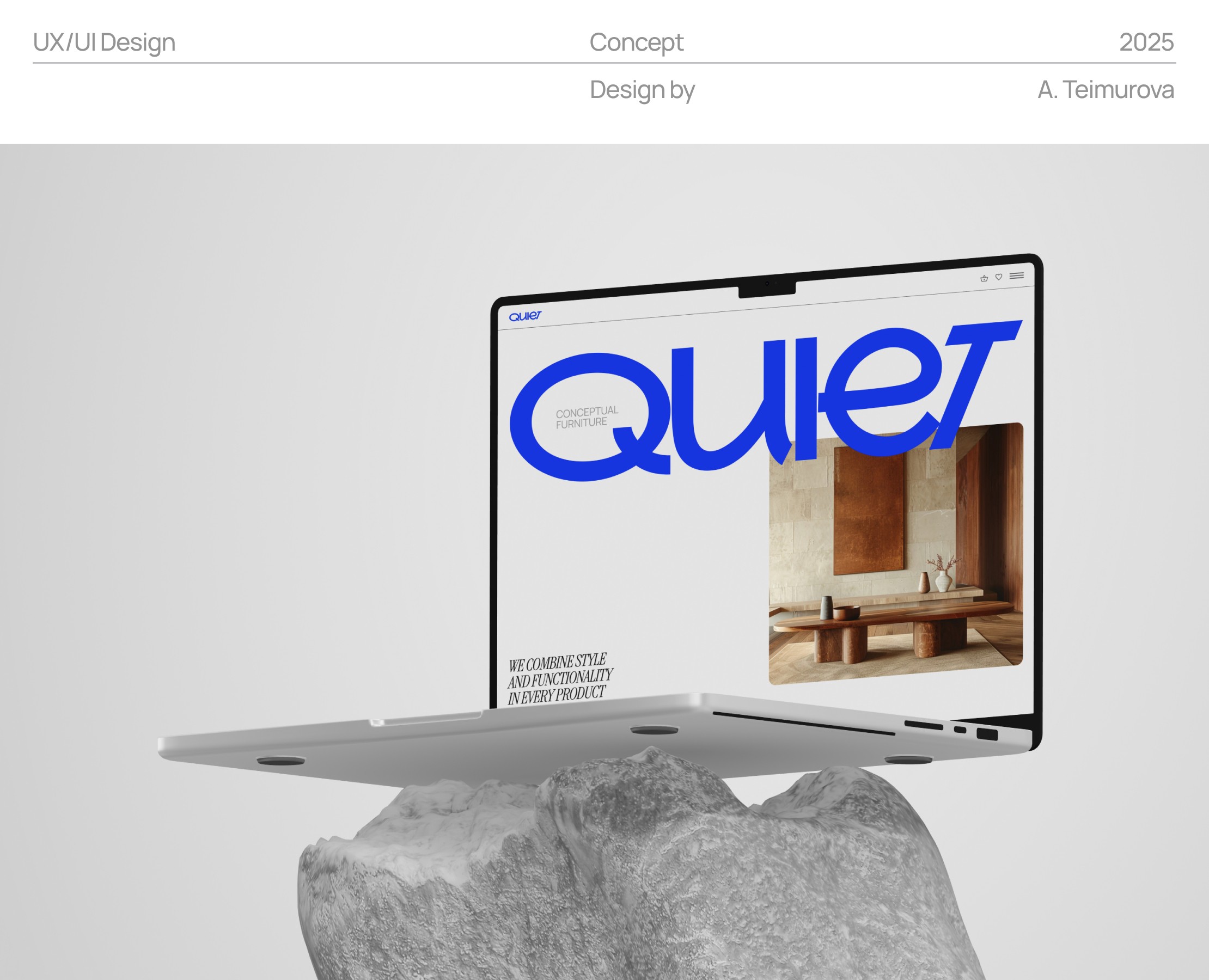 WEBSITE FOR A CONCEPTUAL FURNITURE — Интерфейсы на Dprofile
