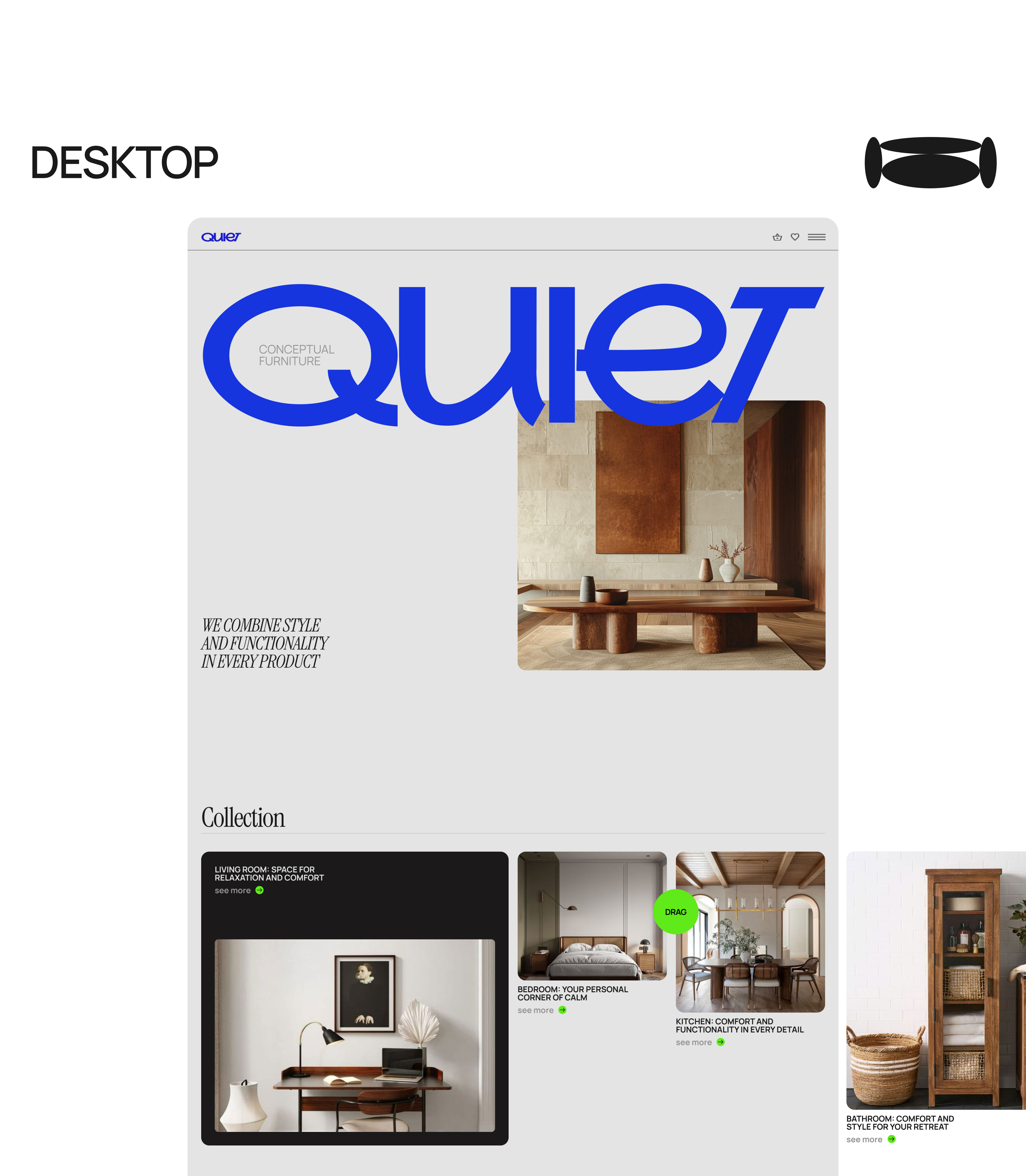 WEBSITE FOR A CONCEPTUAL FURNITURE — Изображение №10 — Интерфейсы на Dprofile
