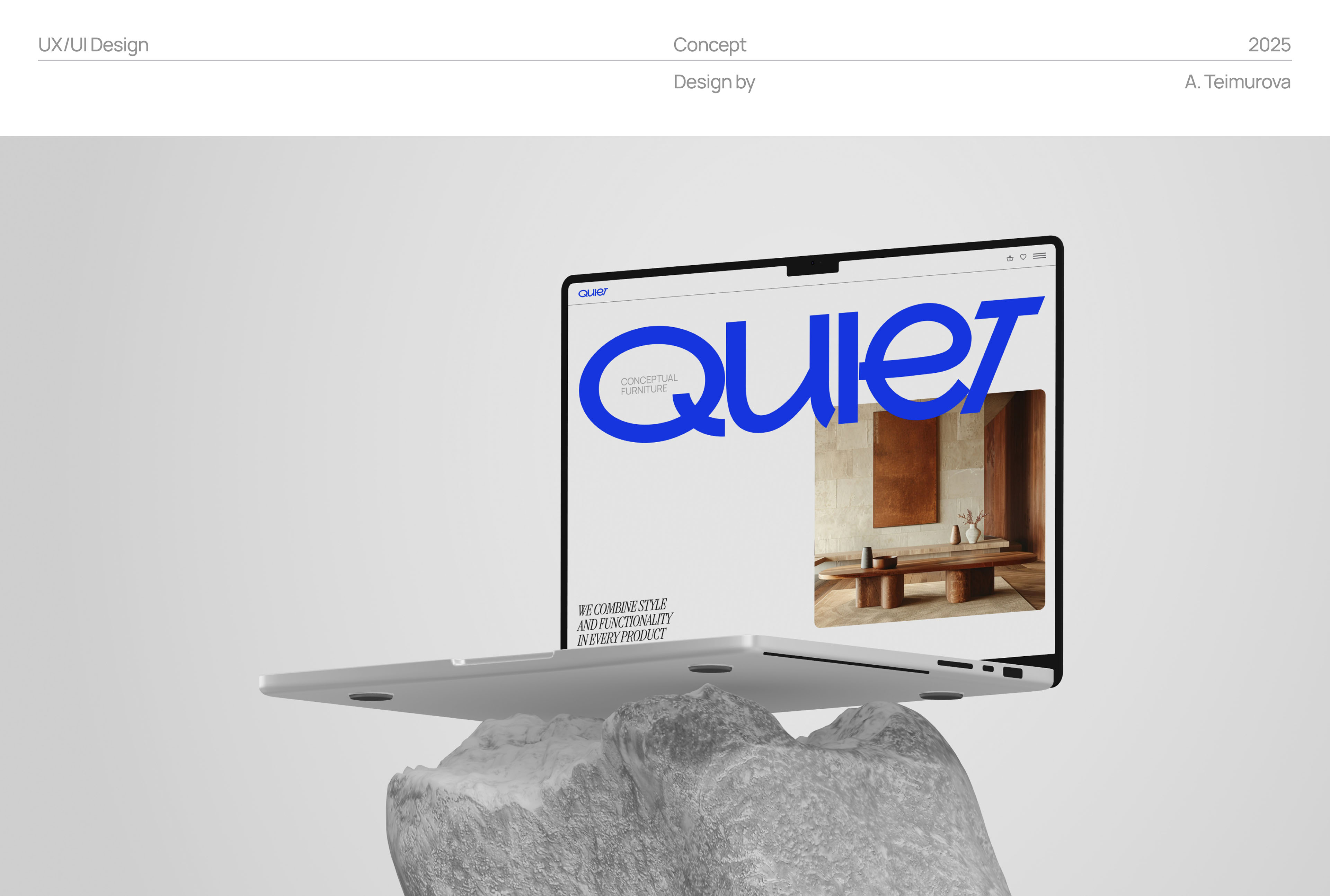 WEBSITE FOR A CONCEPTUAL FURNITURE — Изображение №1 — Интерфейсы на Dprofile