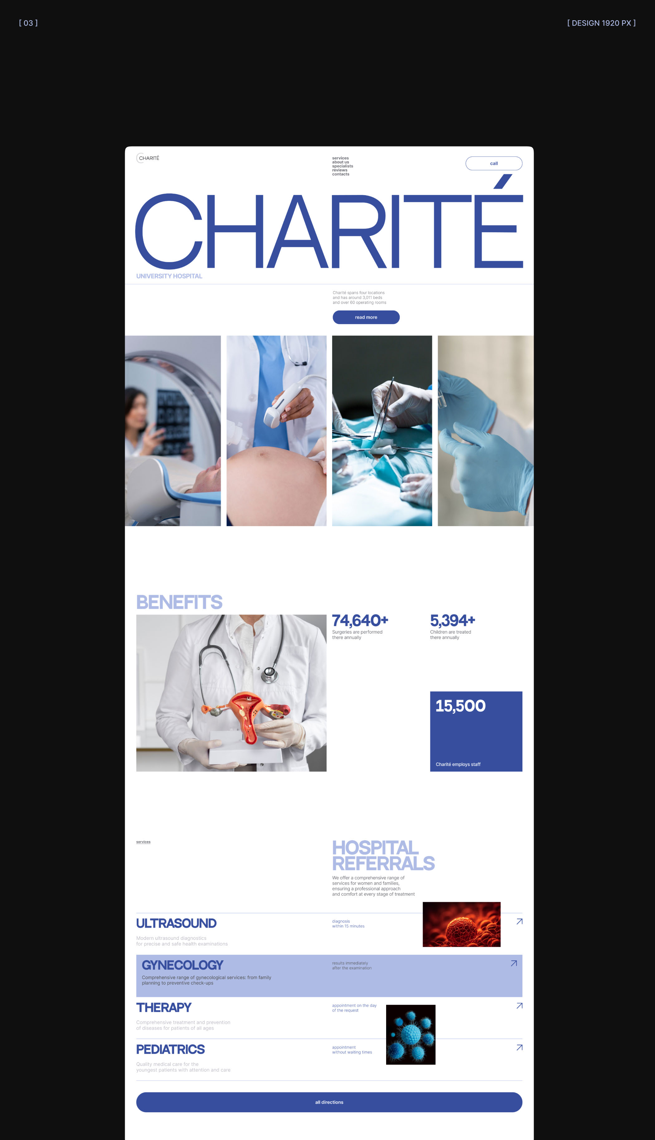 Medical Website Design \ Сайт для больницы — Изображение №10 — Интерфейсы на Dprofile