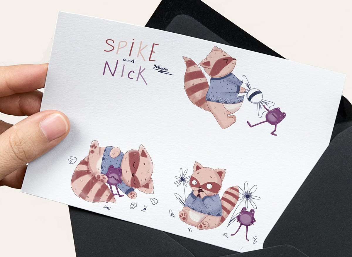 sticker pack "Spike and Nick" — Изображение №11 — Иллюстрация, Графика на Dprofile