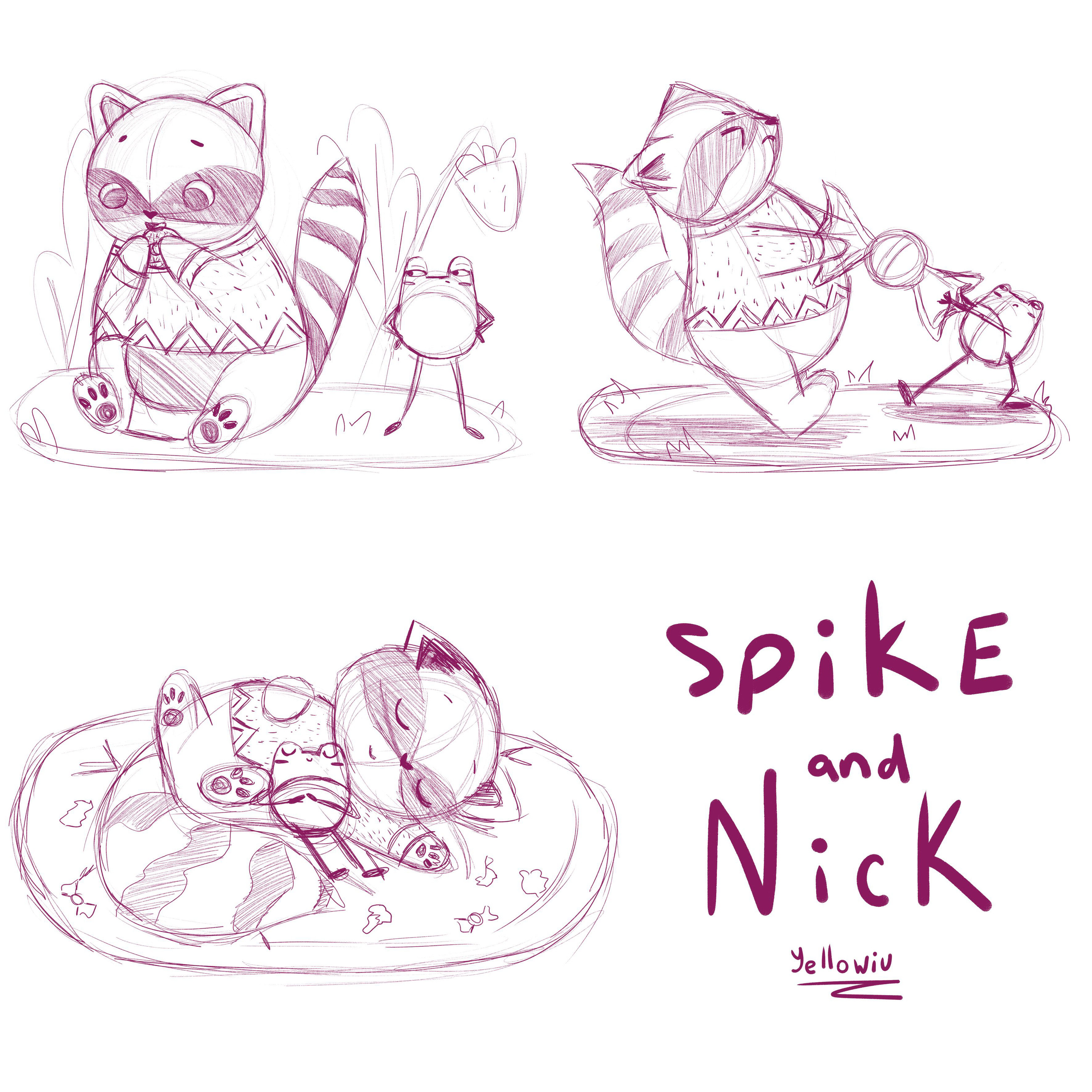 sticker pack "Spike and Nick" — Изображение №8 — Иллюстрация, Графика на Dprofile