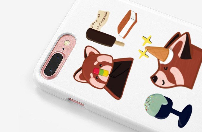 Стикерпак на день мороженого — Изображение №14 — Иллюстрация, Графика на Dprofile