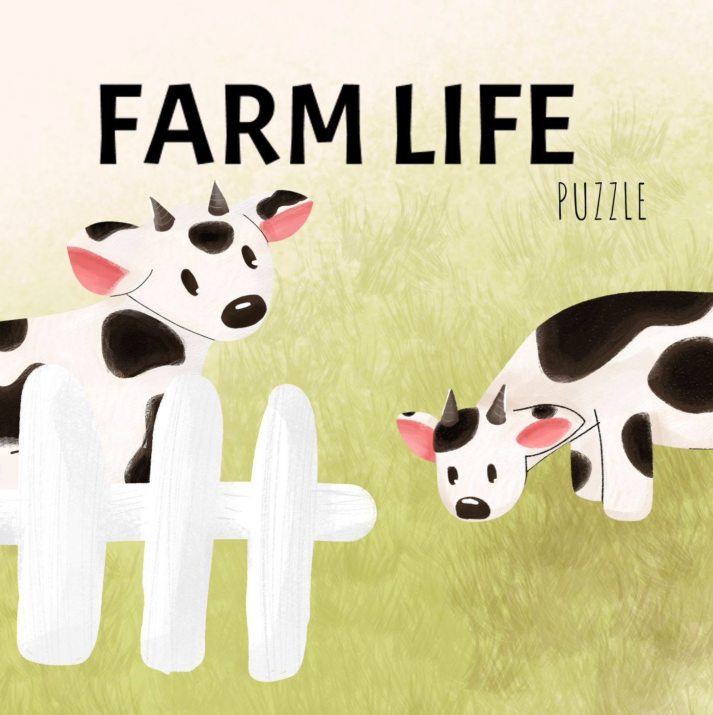 Farm life puzzle — Изображение №1 — Иллюстрация, Графика на Dprofile