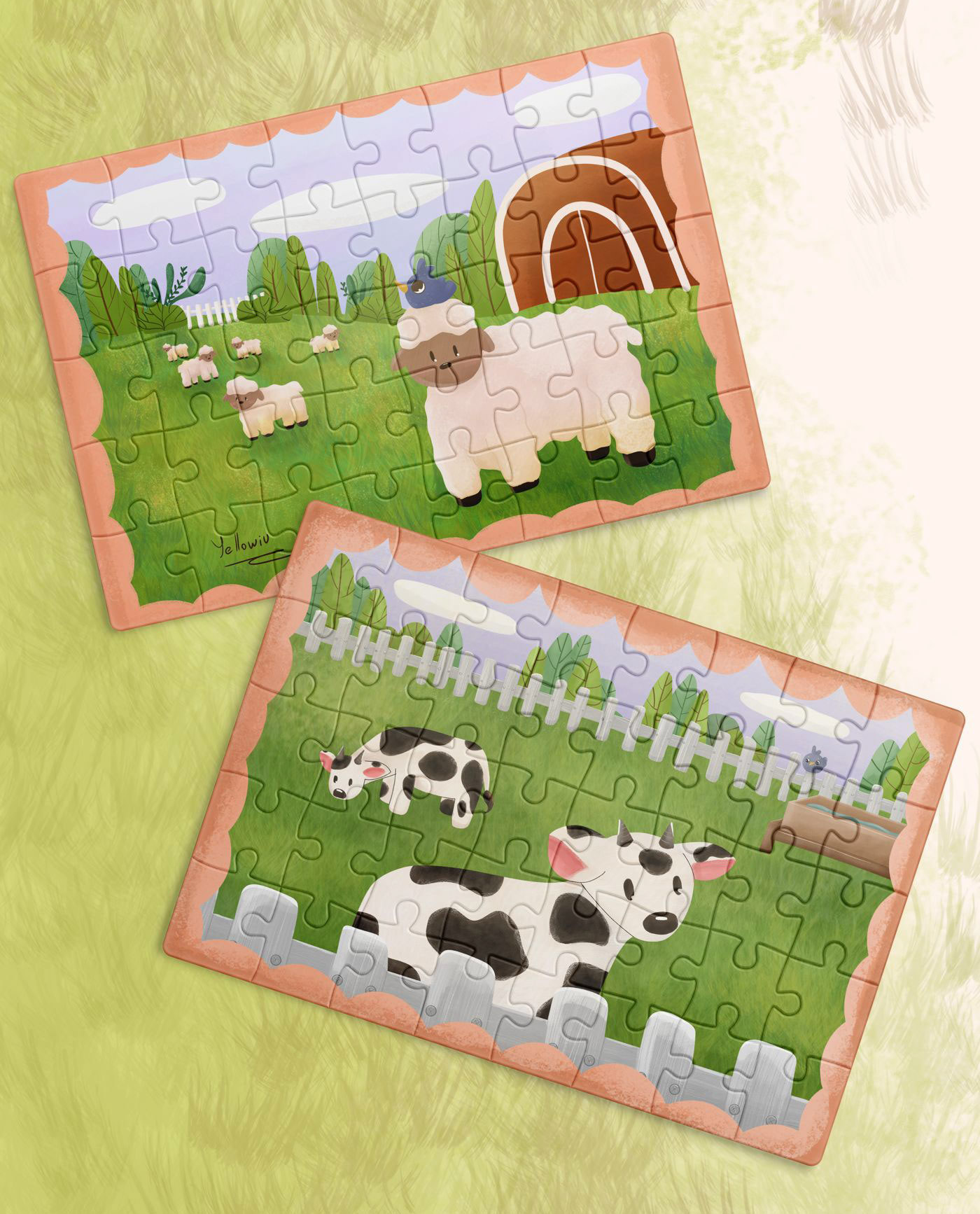 Farm life puzzle — Изображение №4 — Иллюстрация, Графика на Dprofile