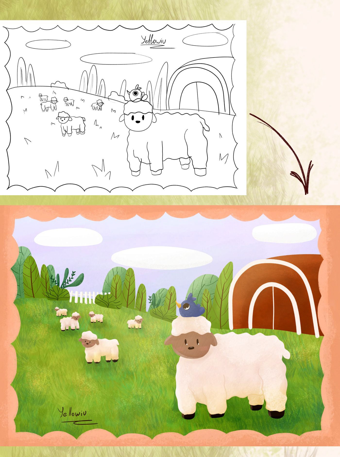 Farm life puzzle — Изображение №3 — Иллюстрация, Графика на Dprofile