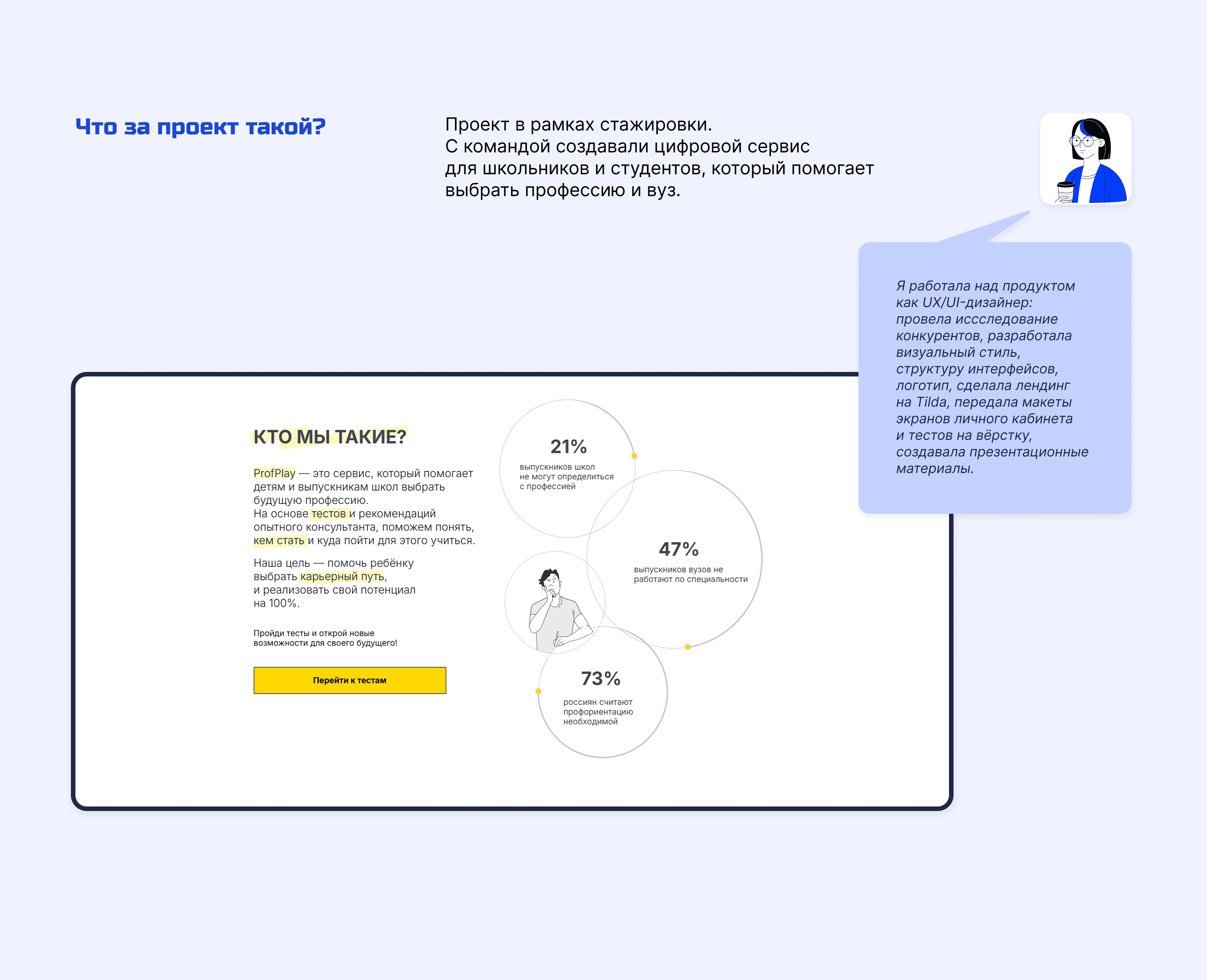 ProfPlay — Платформа для профориентации подростков — Изображение №2 — Интерфейсы на Dprofile