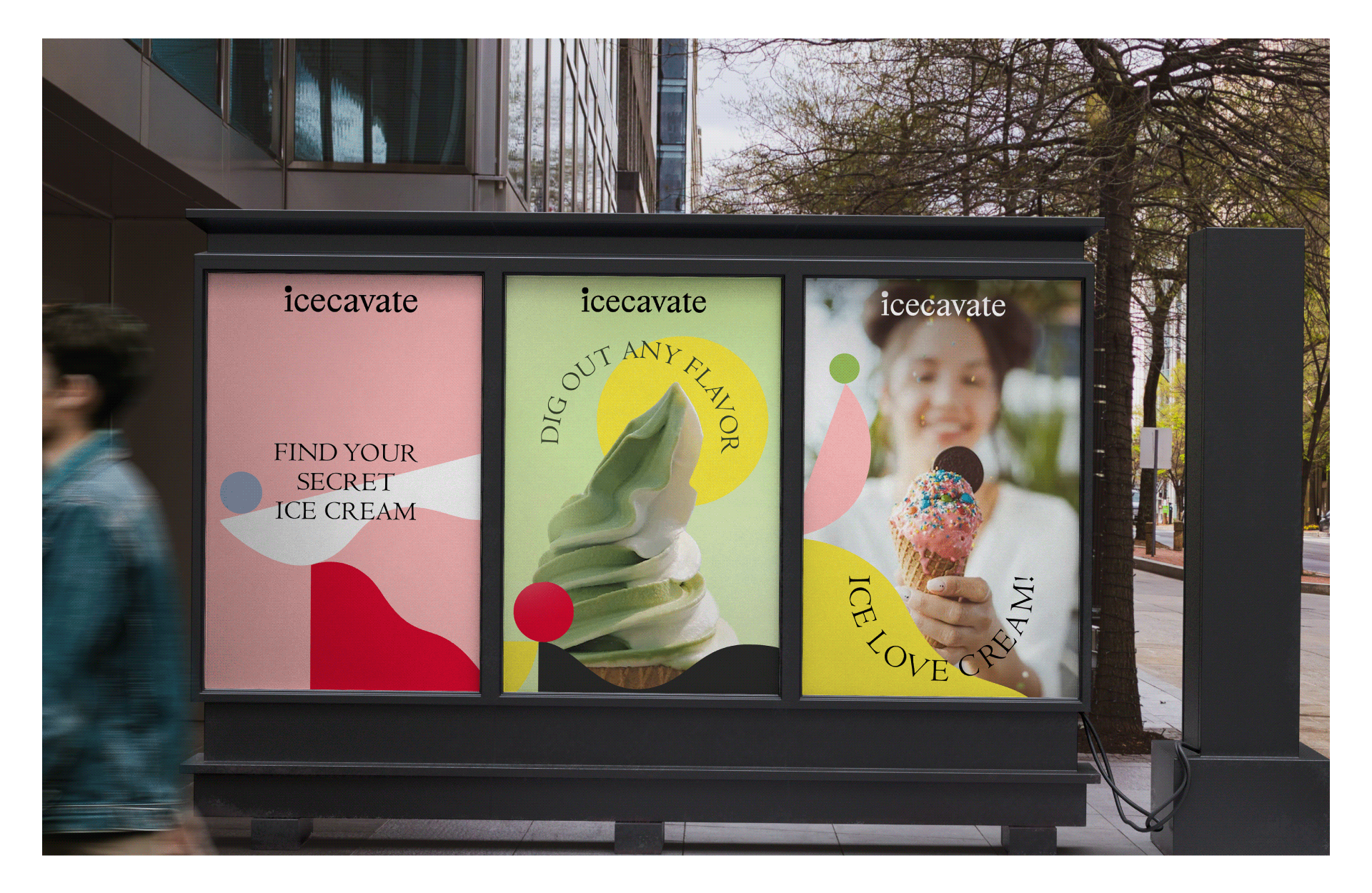 icecavate ice cream packaging and shop — Изображение №9 — Брендинг, Графика на Dprofile