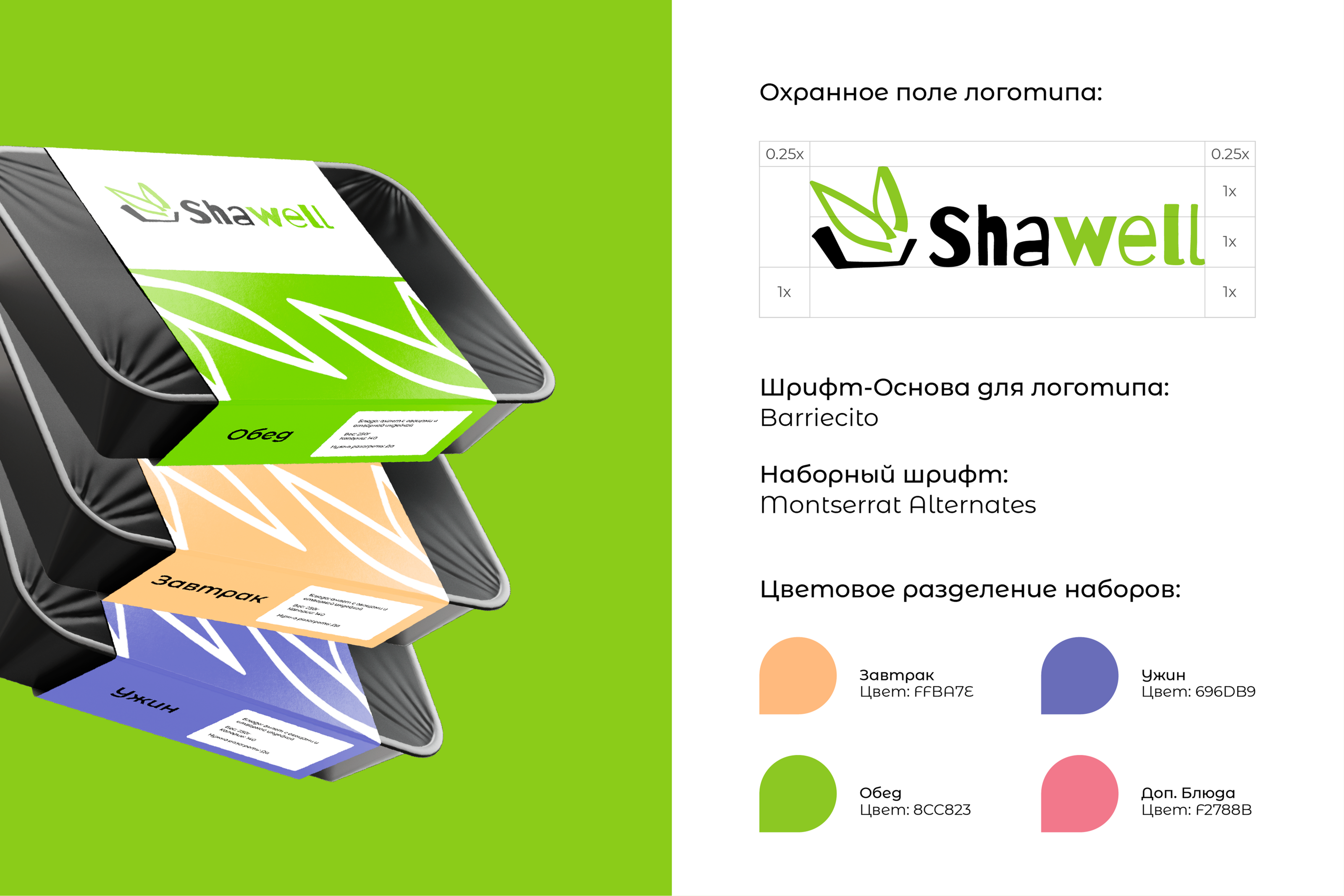 Shawell - доставка рационов питания — Изображение №4 — Брендинг, Графика на Dprofile