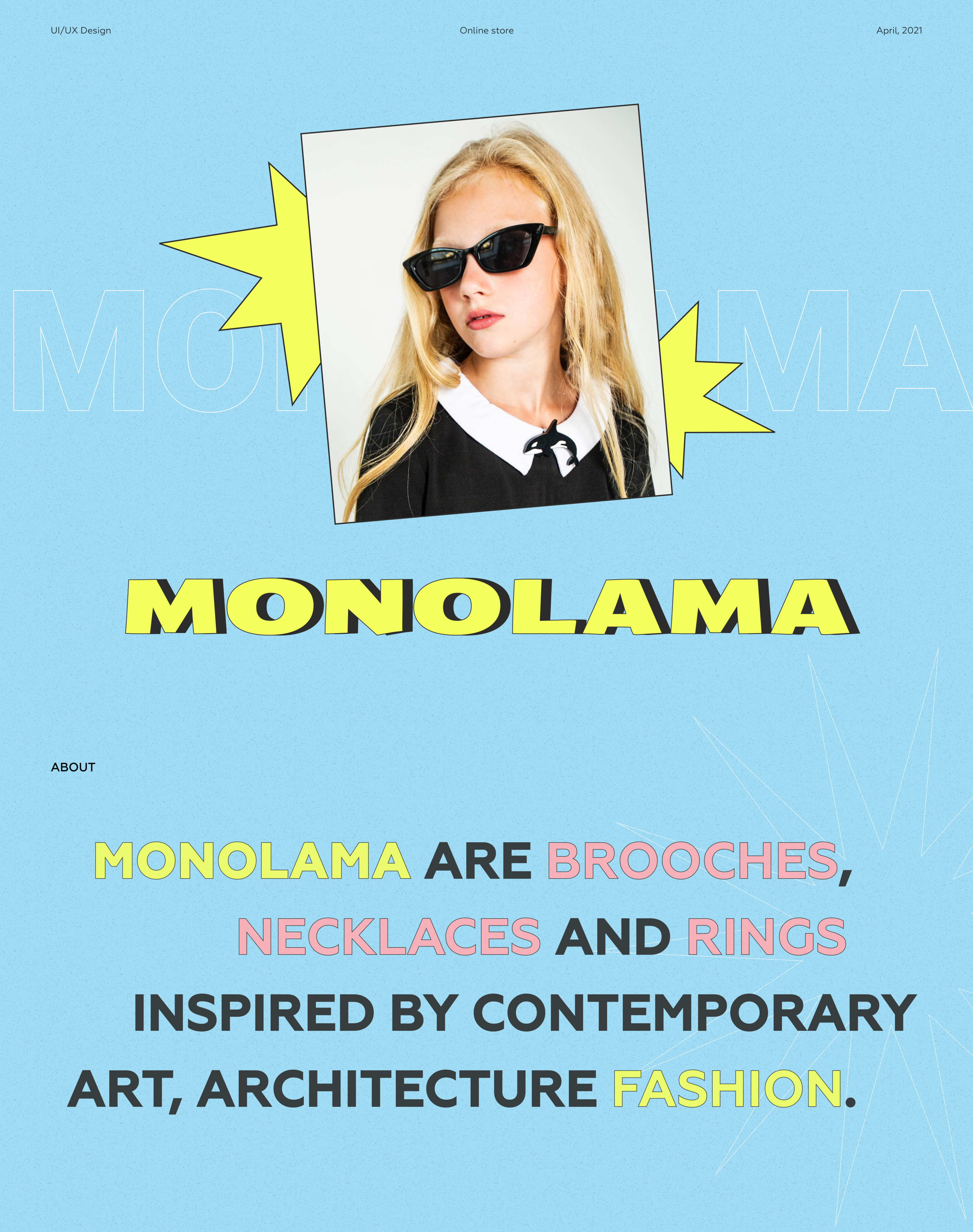 MONOLAMA Redesign concept — Изображение №1 — Интерфейсы на Dprofile
