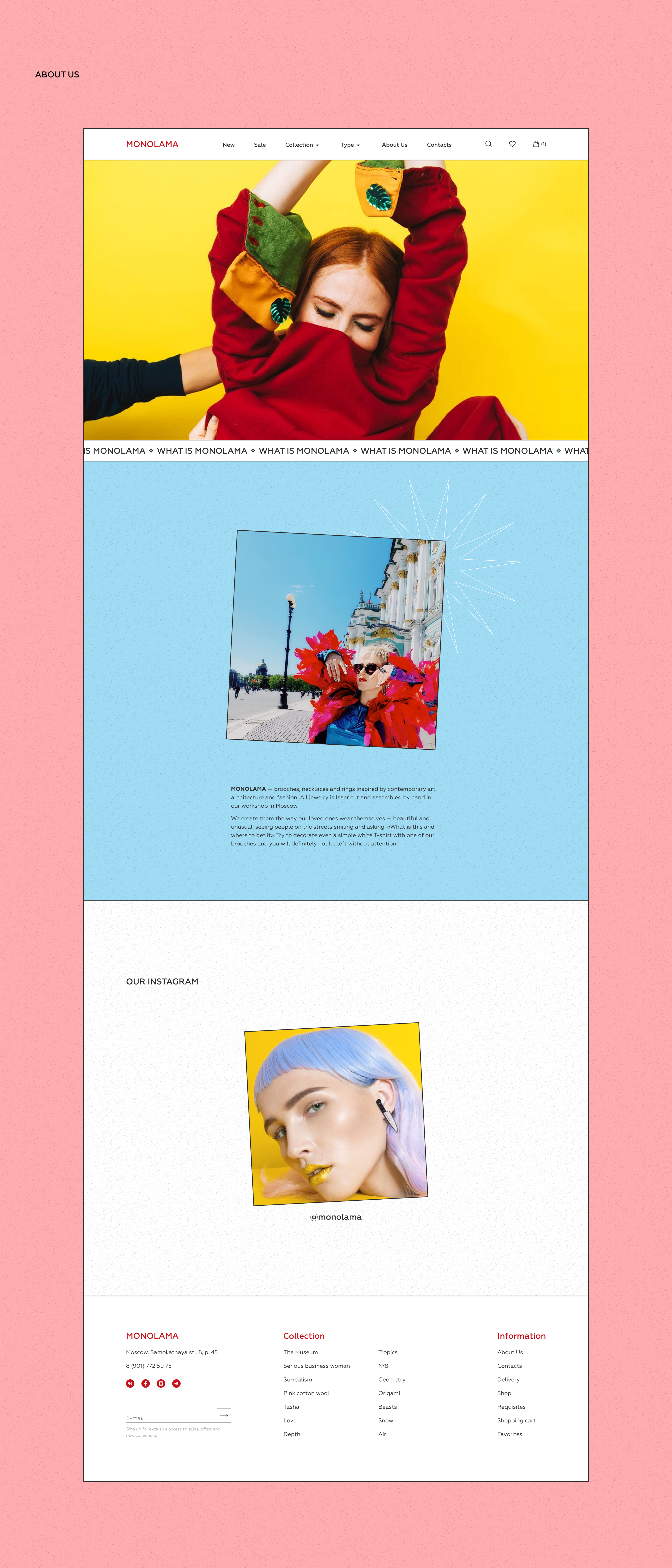 MONOLAMA Redesign concept — Изображение №8 — Интерфейсы на Dprofile