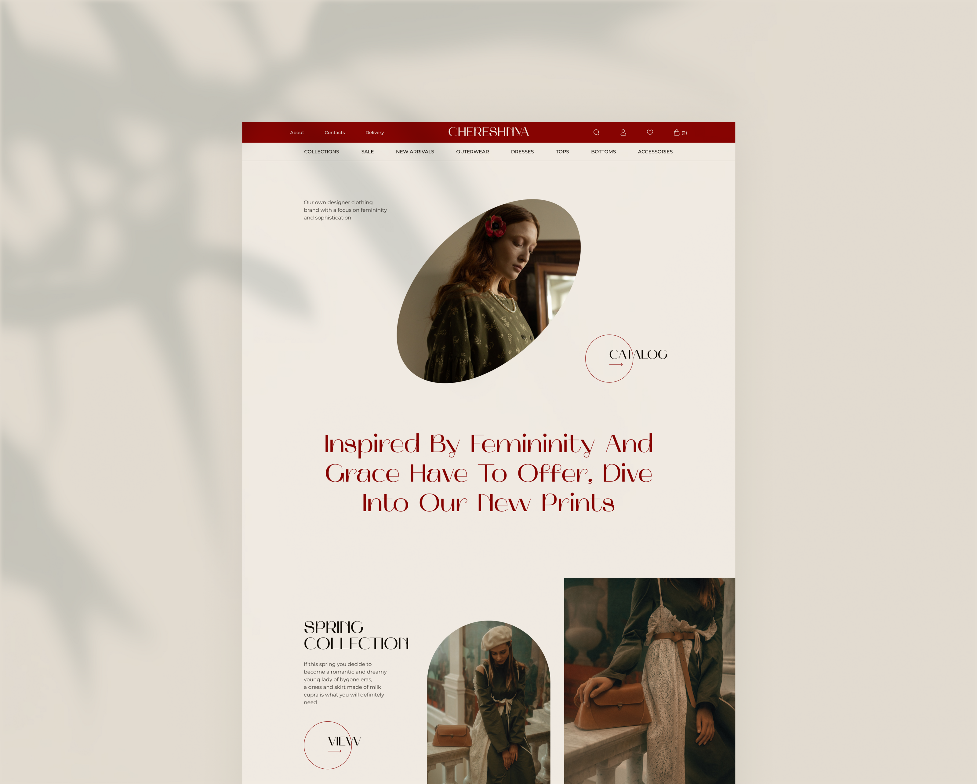CHERESHNYA | Online store — Изображение №2 — Интерфейсы на Dprofile