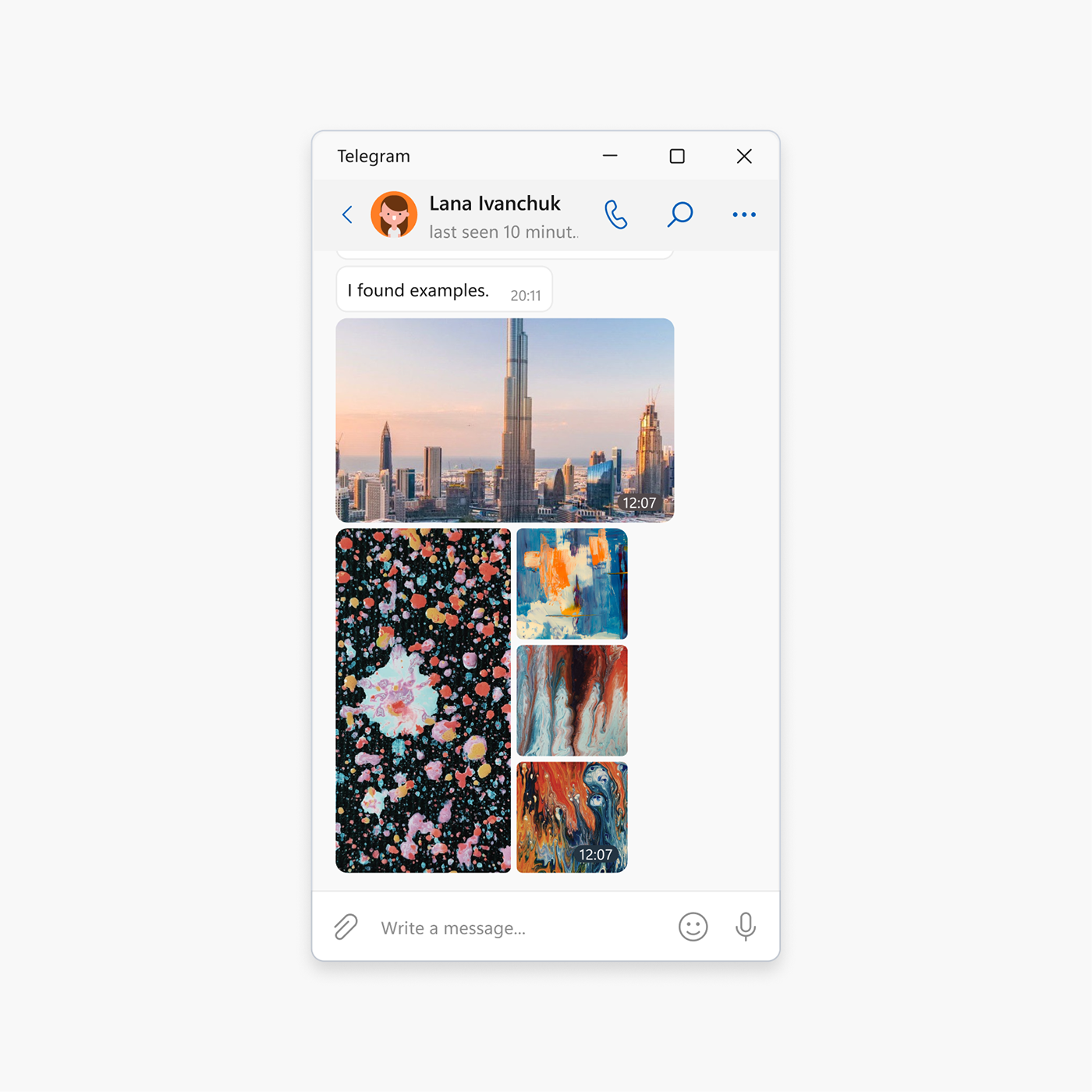 Windows 11 Native Telegram App — Изображение №5 — Интерфейсы на Dprofile